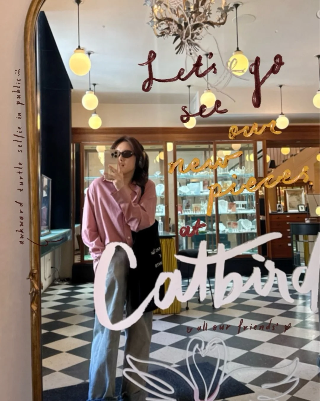 🎵Let&rsquo;s go to @catbirdnyc Wedding Annex &amp;Soho to see our new pieces on display, and all our friends&rsquo; pieces!🦢✨
Always love seeing everything so beautifully displayed (especially under that sparkly summer light 🌻) and the people ther