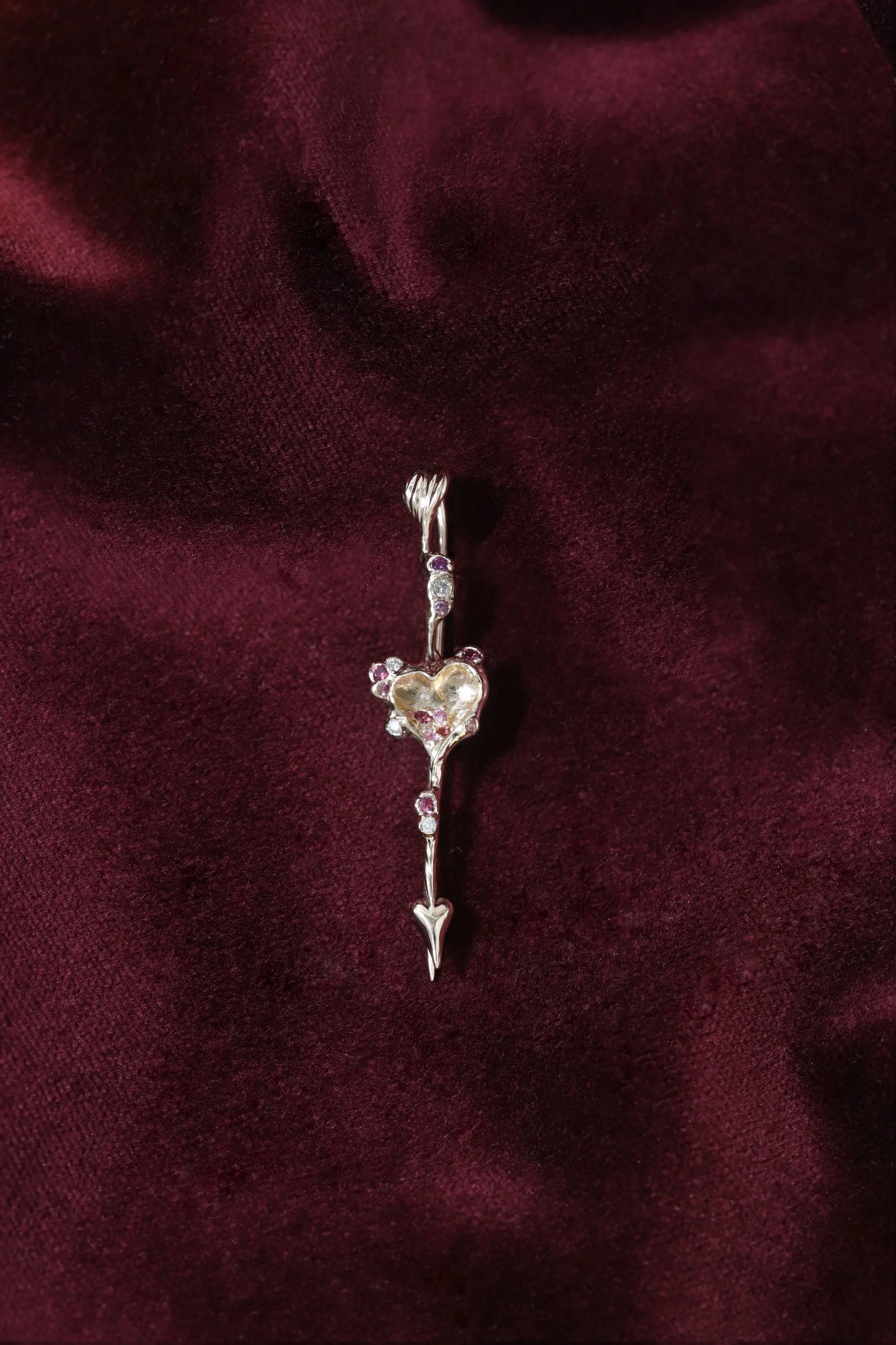 The Heart Earring/Brooch