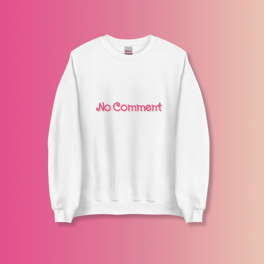 Graphic Sweatshirt No Comment Sweatshirt 90S SUB POP NO COMMENT