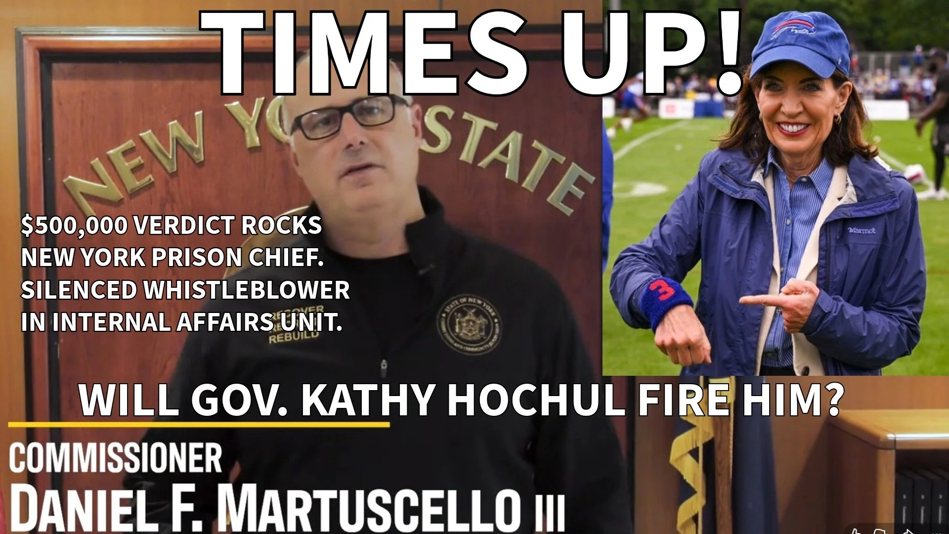 TIMES UP FOR NEW YORK GOV. KATHY HOCHUL'S HAND-PICKED PRISON CHIEF?