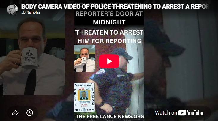 BODY CAMERA VIDEO OF POLICE THREATENING TO ARREST A REPORTER FOR DOING HIS JOB AND REPORTING