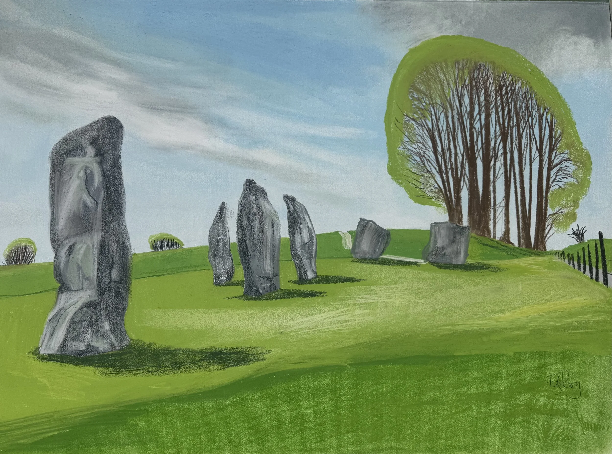 Avebury. Spring Solstice by Cornelia FitzRoy