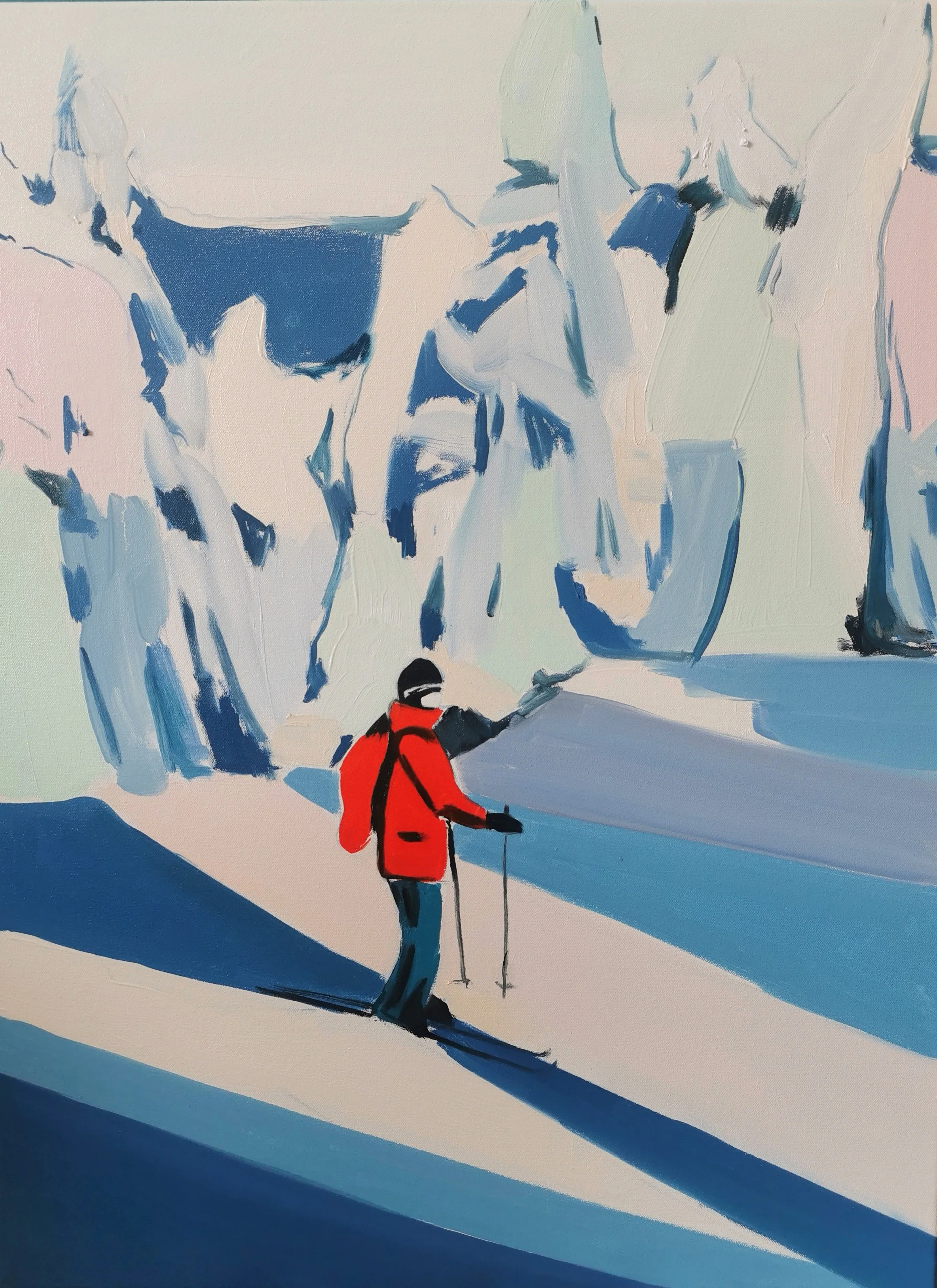 Pastel Ski by Lucy Smallbone