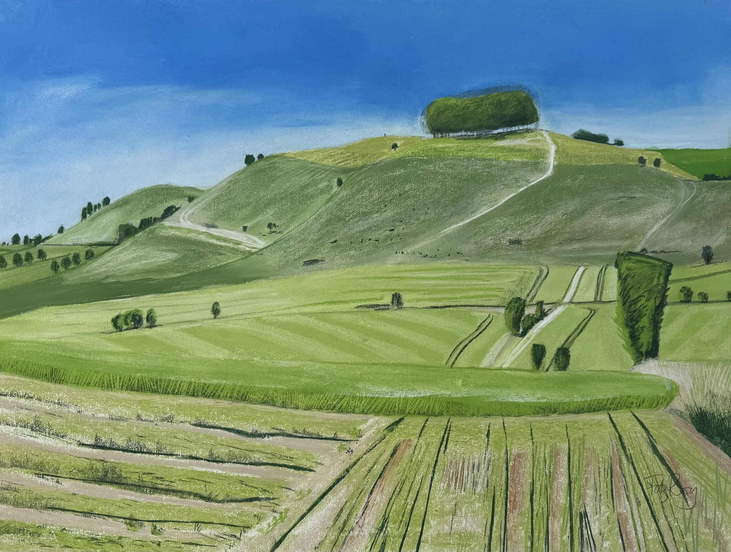 Site of the Battle of Roundway. Bishops Canning by Cornelia FitzRoy