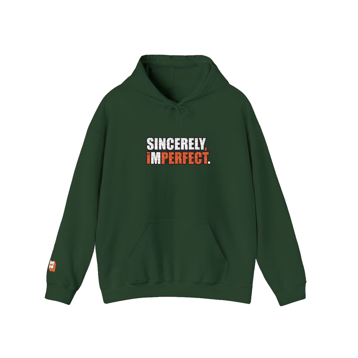 SINCERELY, iMPERFECT — Forest Green Embroidered Hoodie