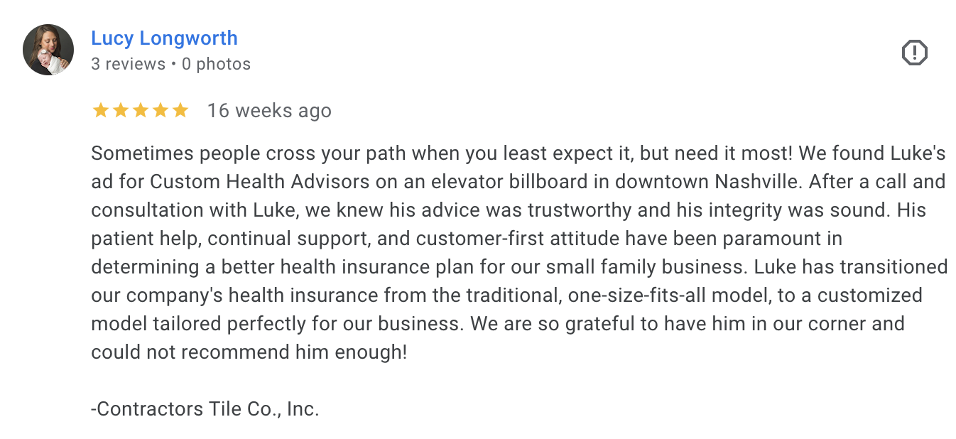 5 Star Review from Laura Stouffer