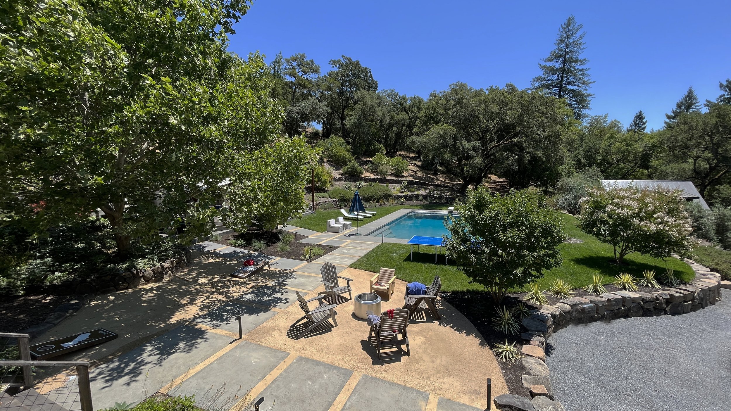 Pool deck installed