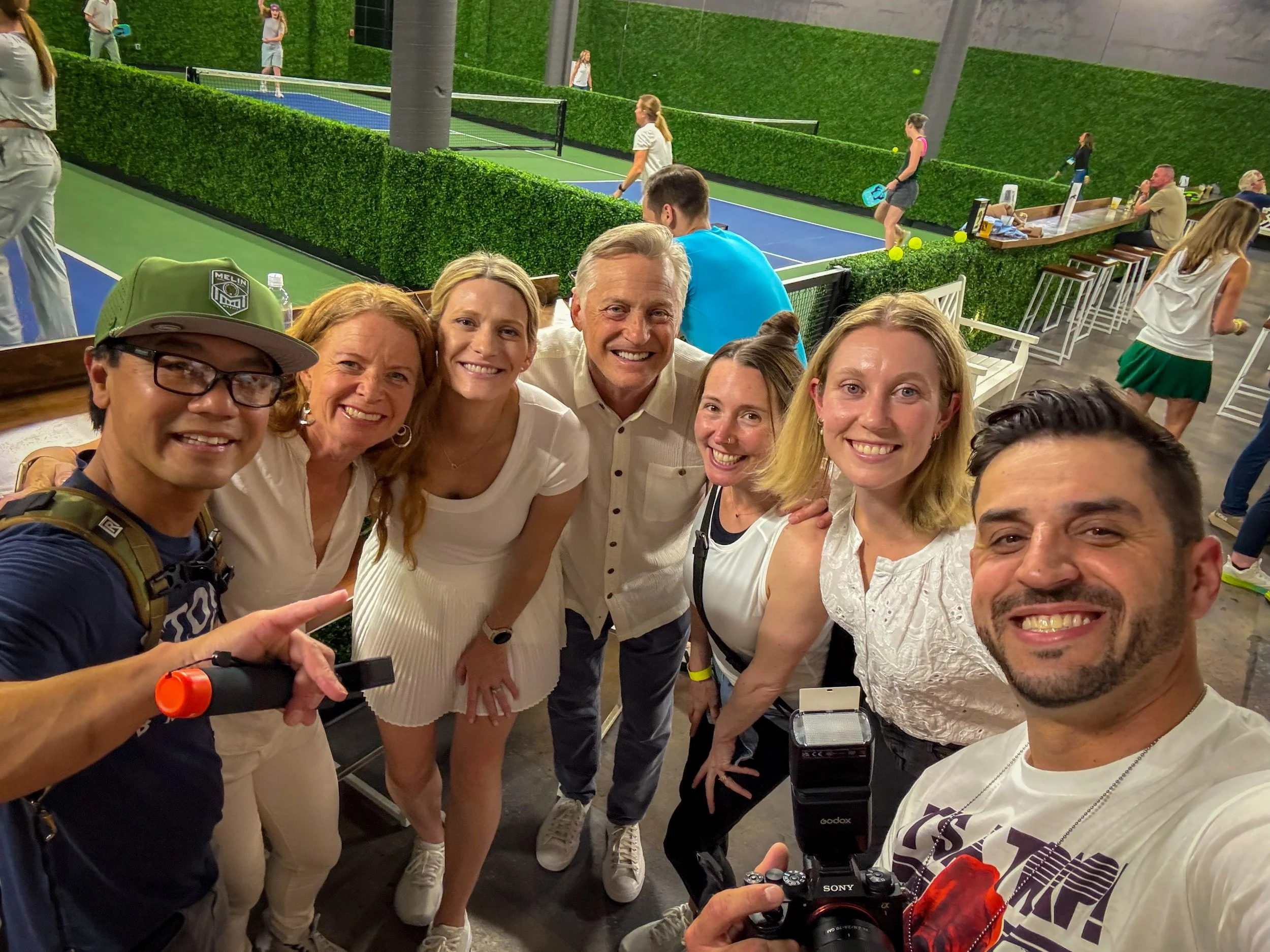 Client pickleball VIP industry party 