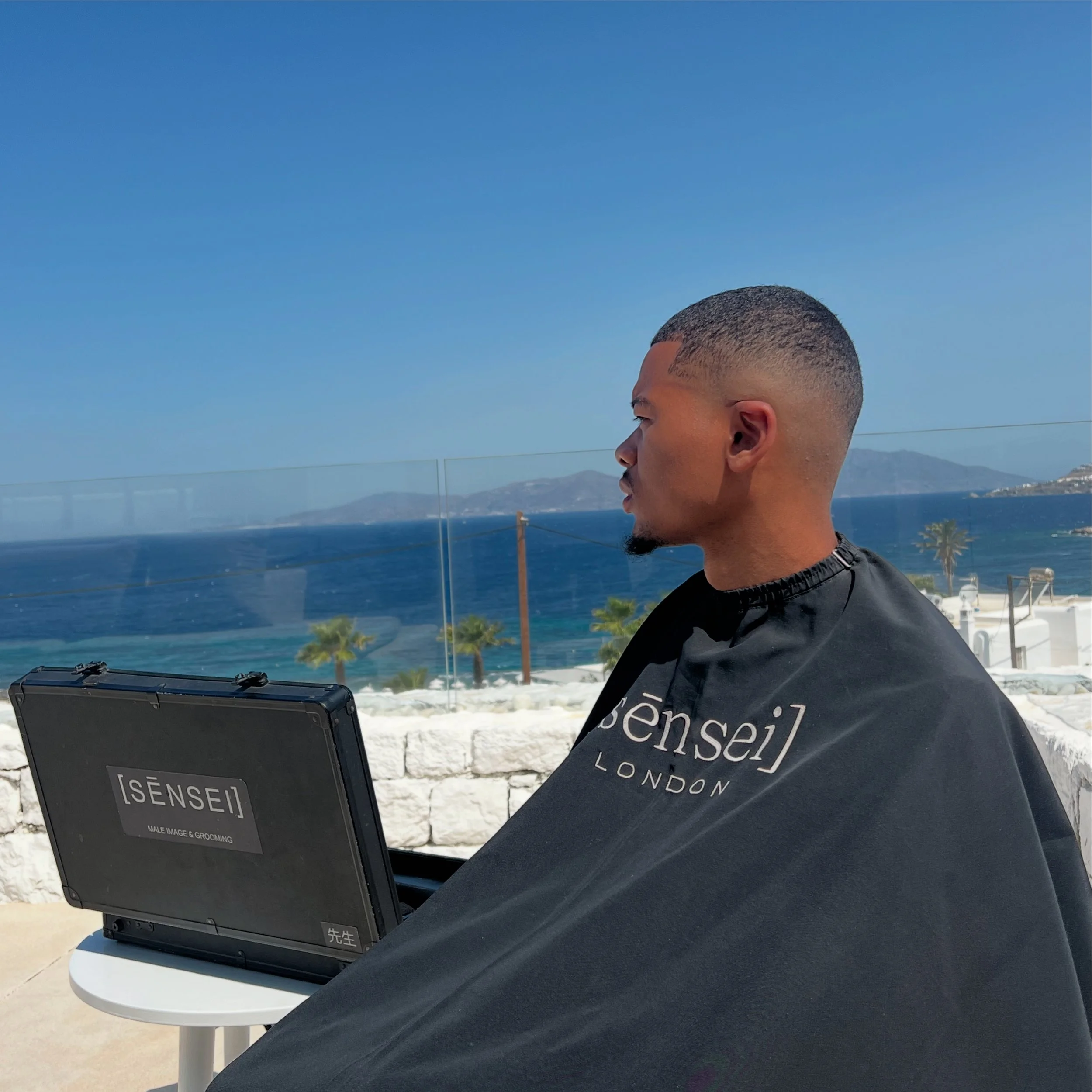 Precision haircut Mykonos island luxury service — [sēnsei] London