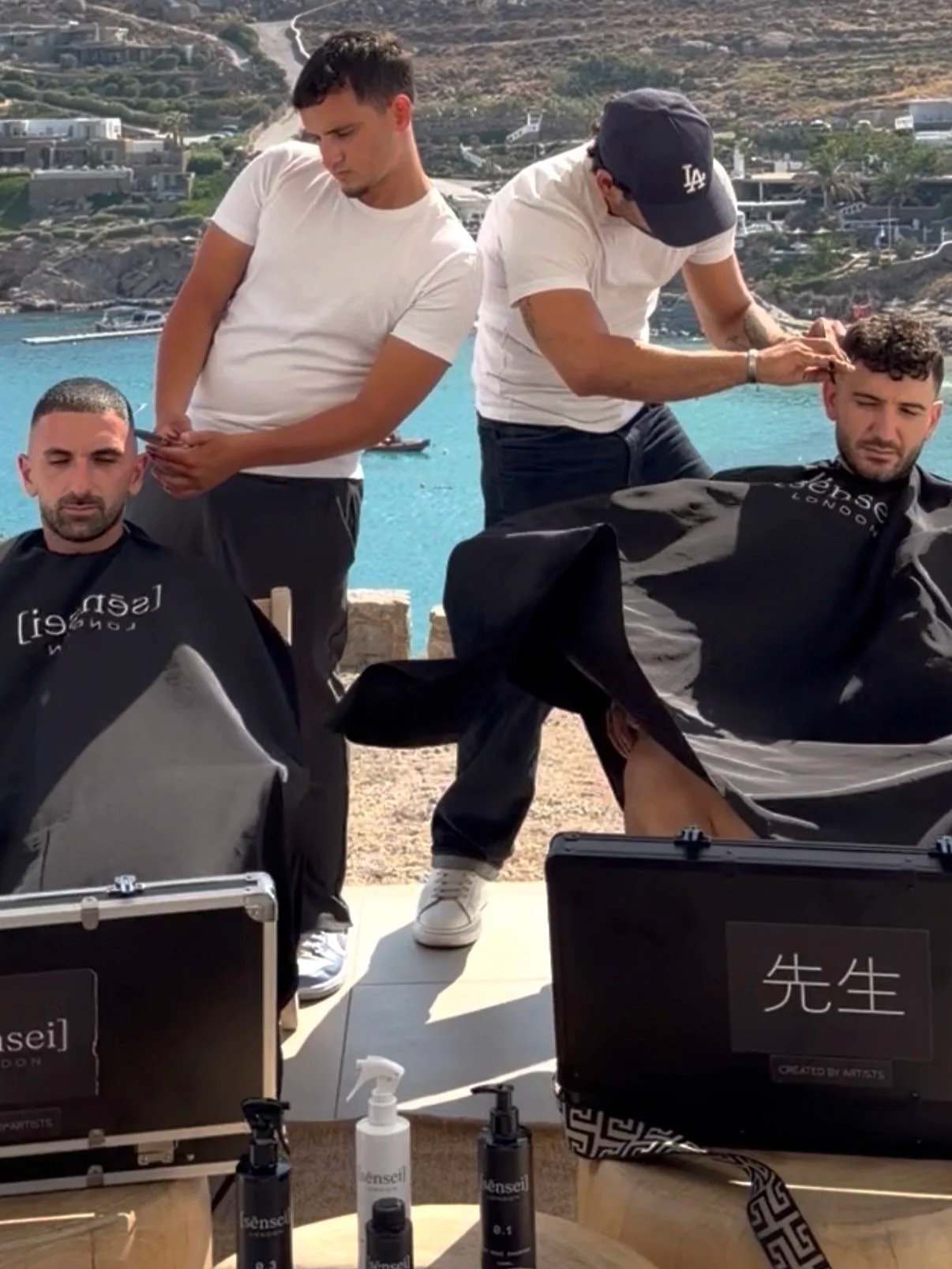 Luxury barber Mykonos hotel suite — [sēnsei] London