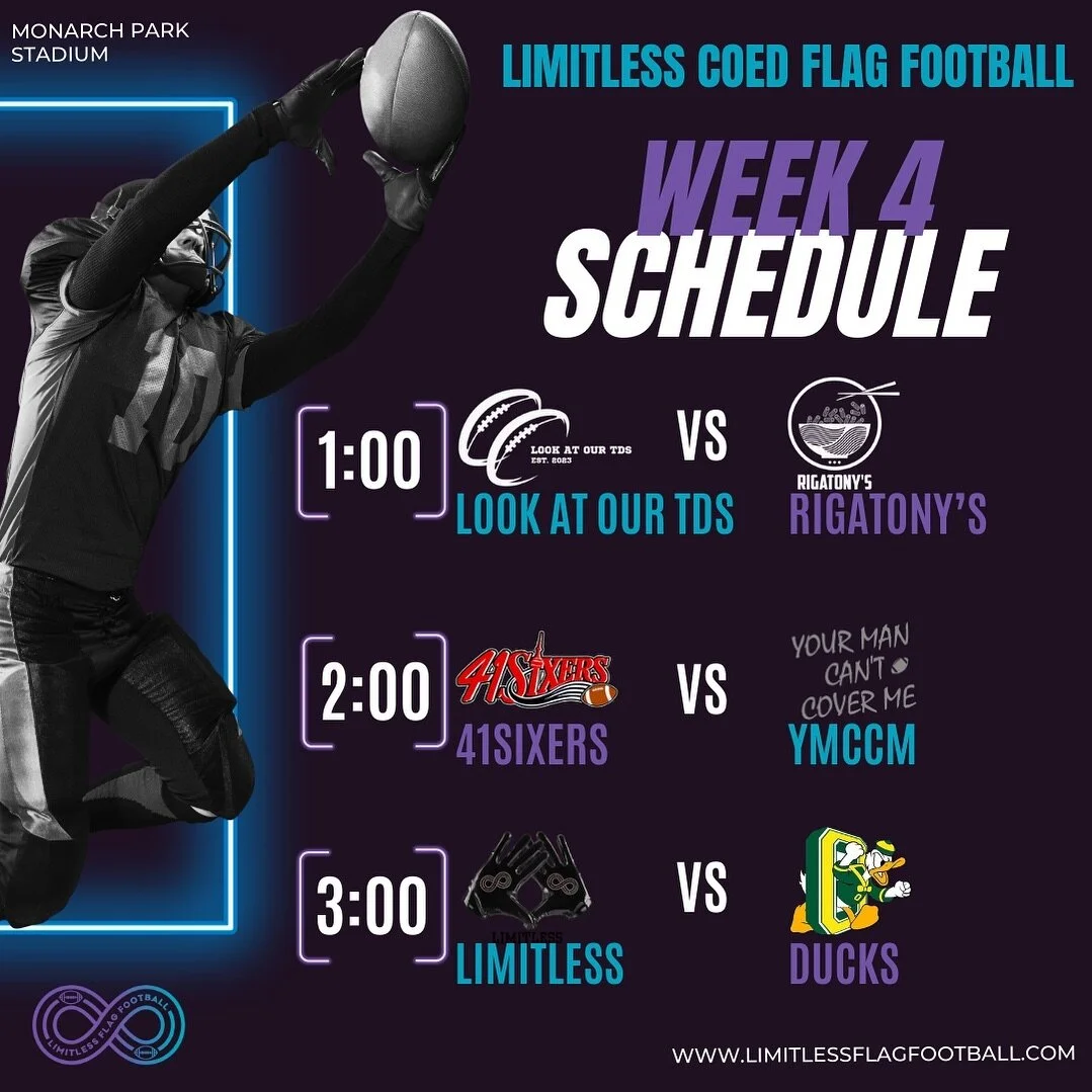 Week 4 Schedule‼️