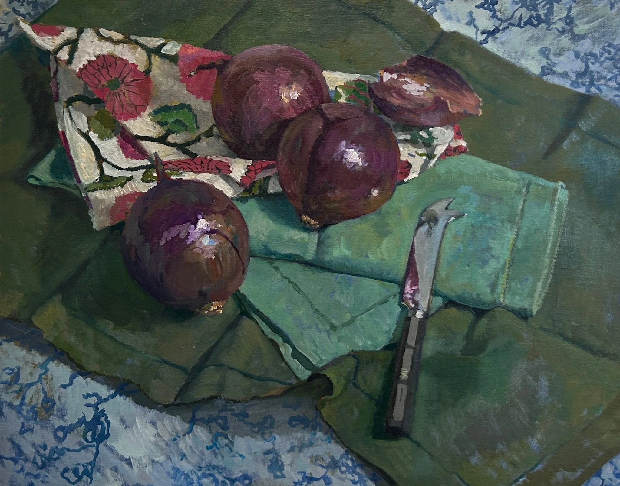 Red Onions | Oil on Canvas | 16 x 20 inches | 2026