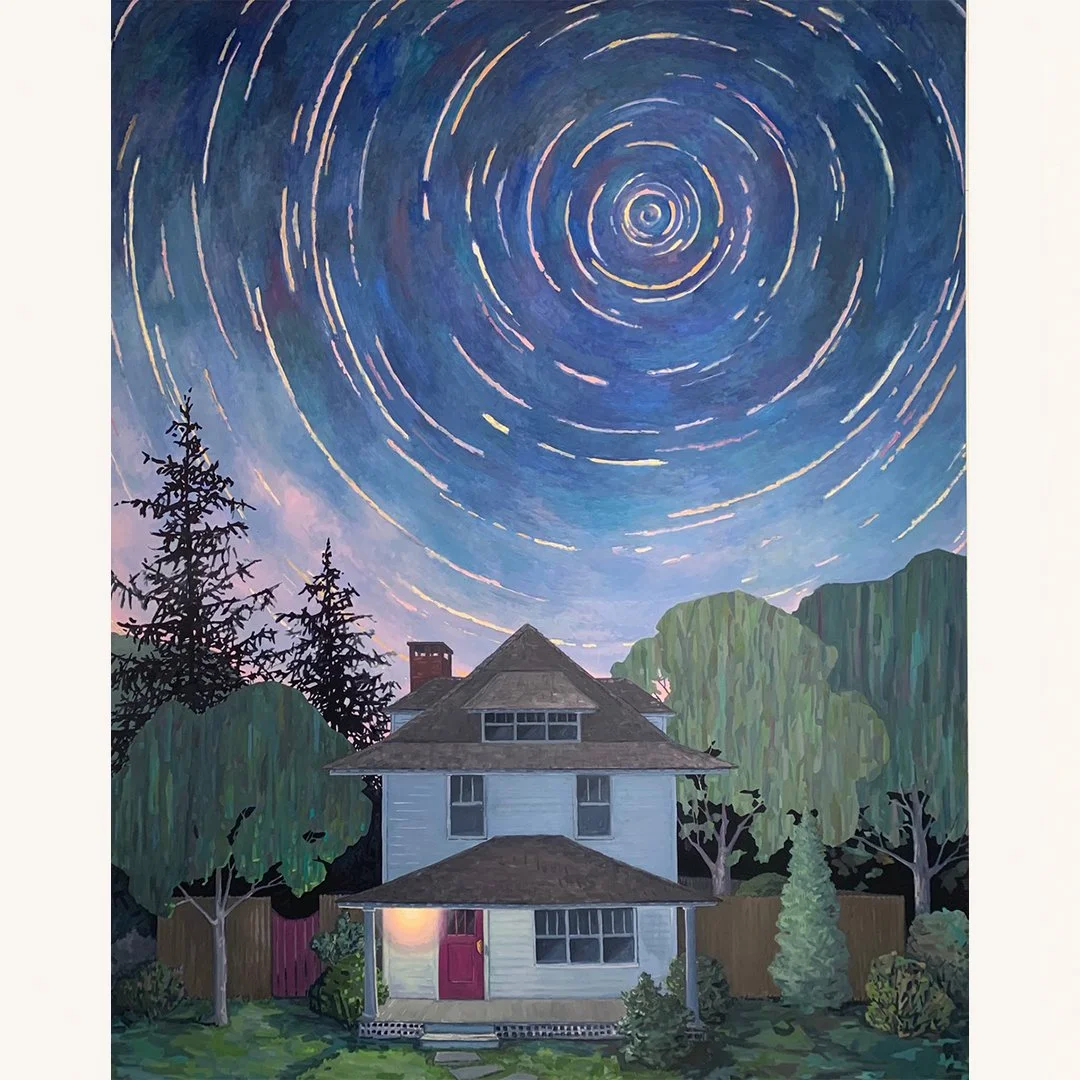 KK Kozik | Late NIght | Oil on Linen | 72 x 57 inches | 2020