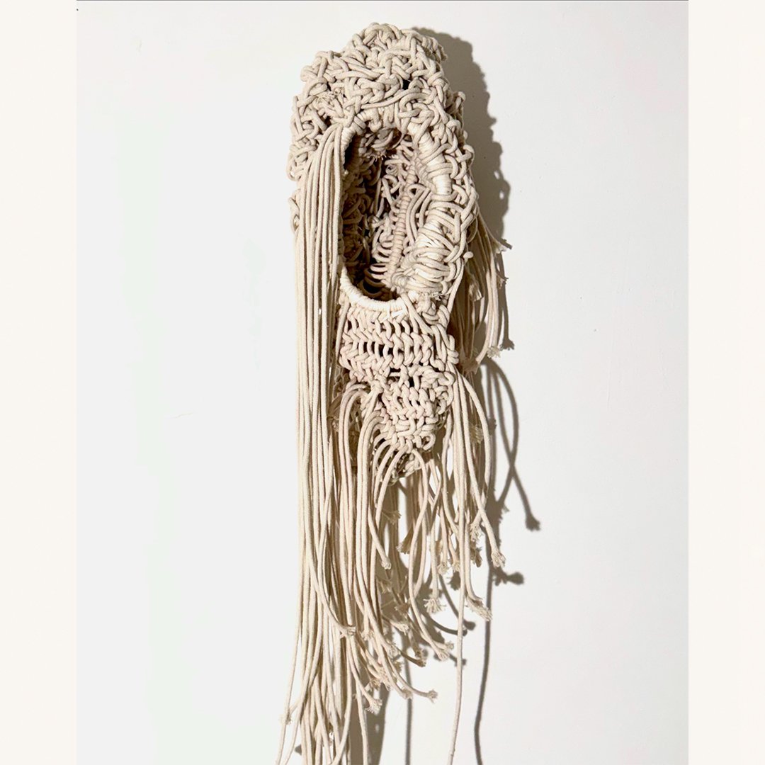 Eileen Lang | Choreography in Cords | Cotton Cord | 32 x 6 x 6 inches | 2025