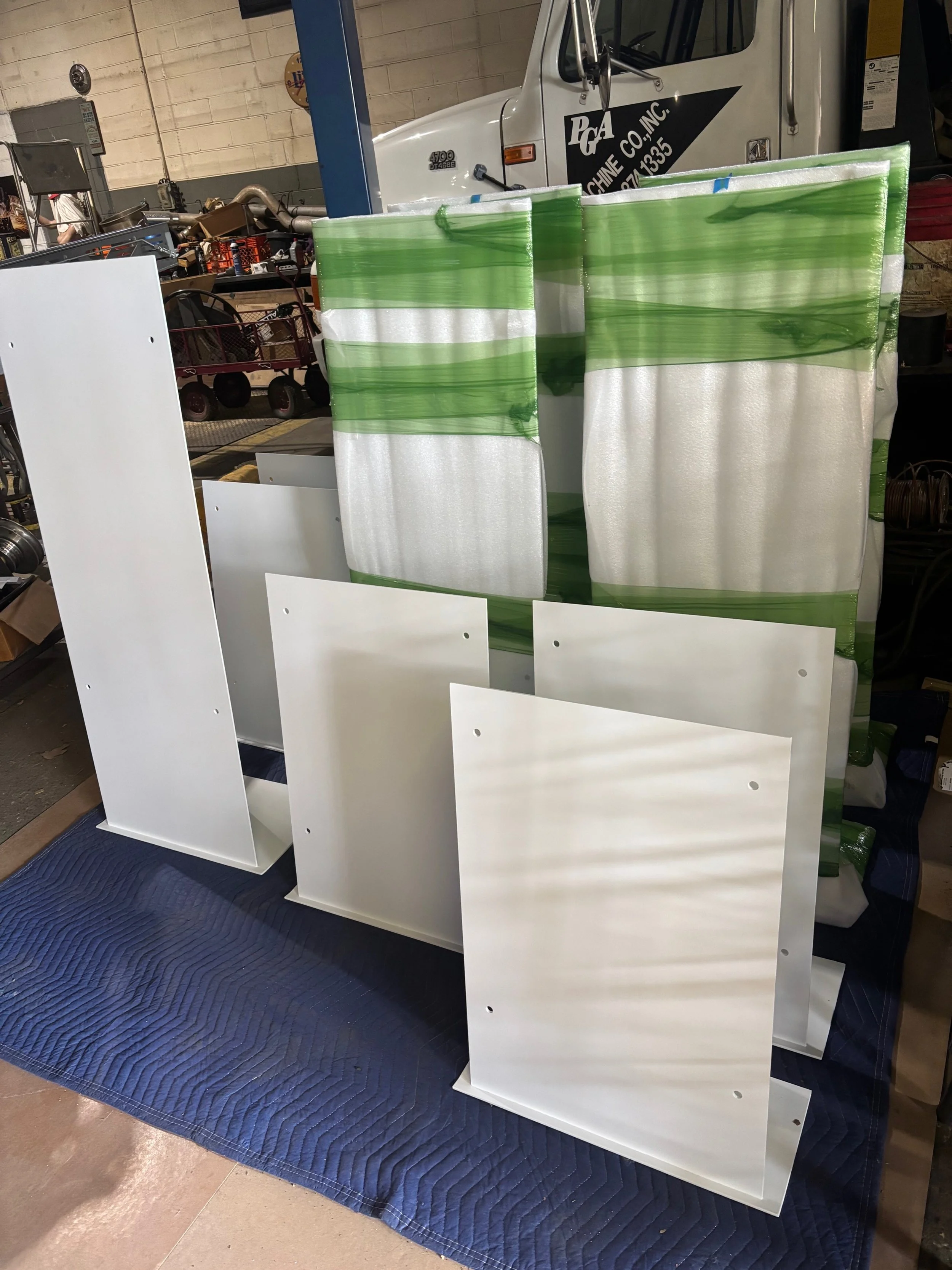 Powder coated Steel Sign Supports