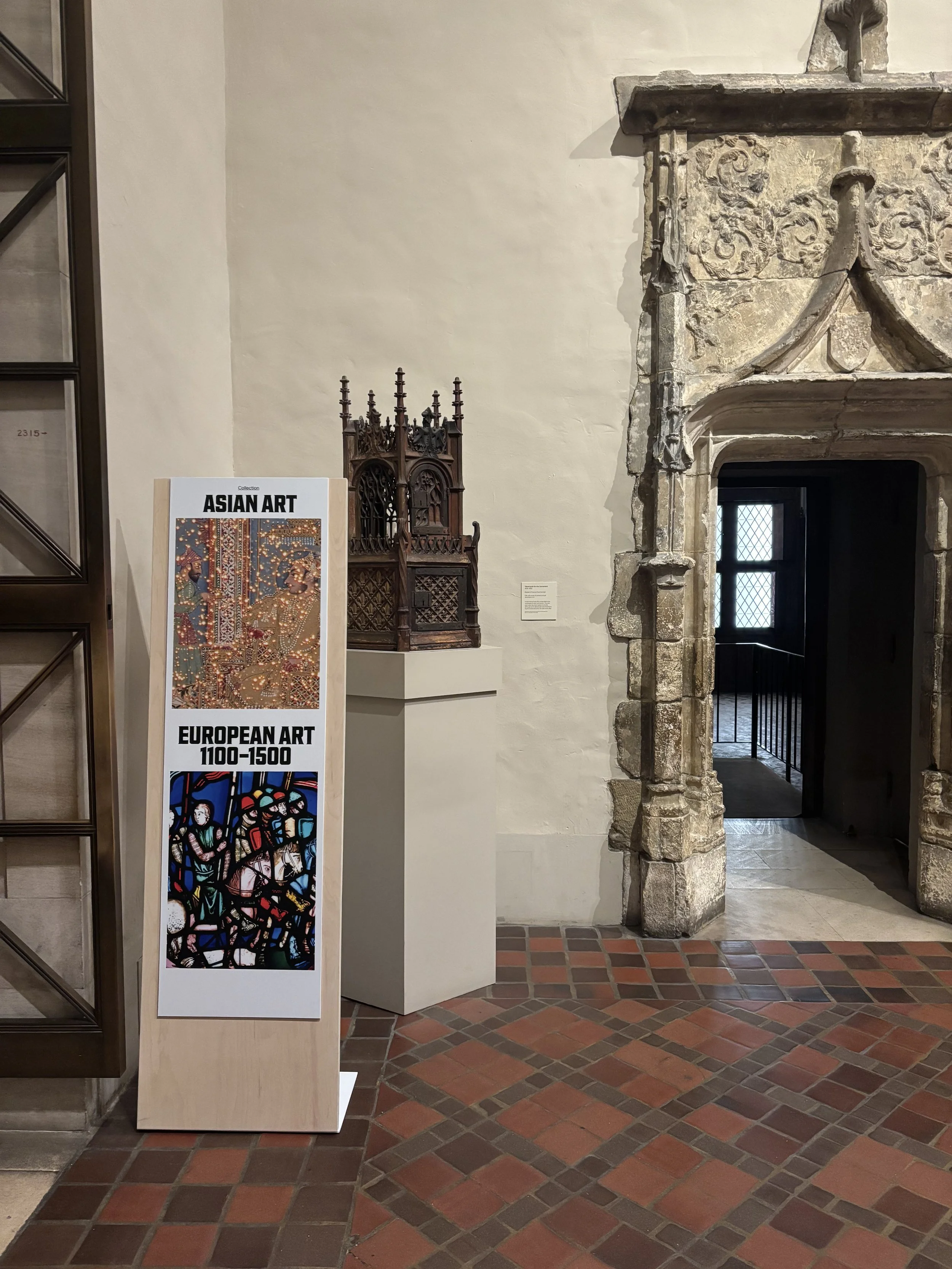 Aluminum & Steel sign components for Tim Gleeson at Philadelphia Art Museum