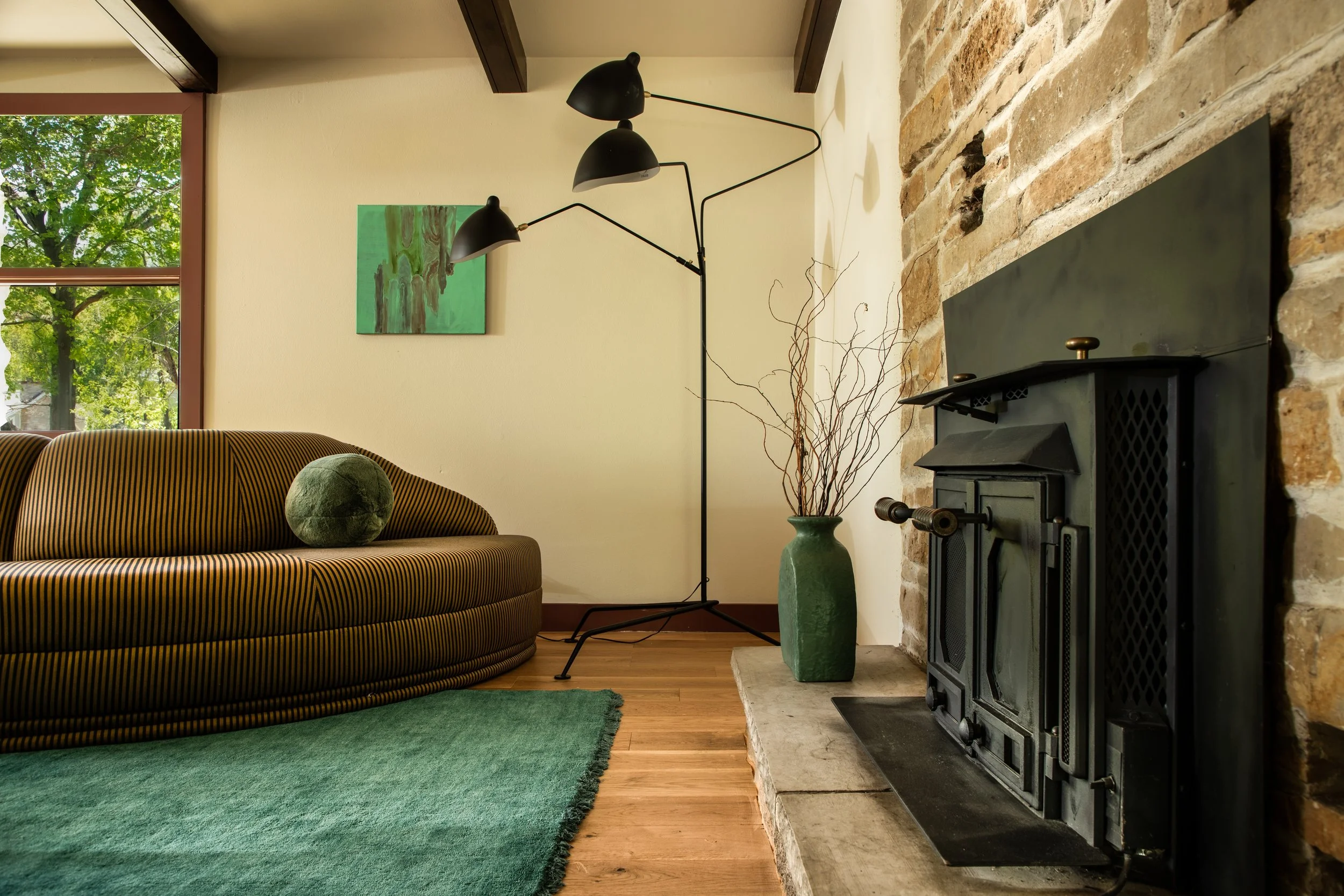 Living Room Fireplace Interior Design
