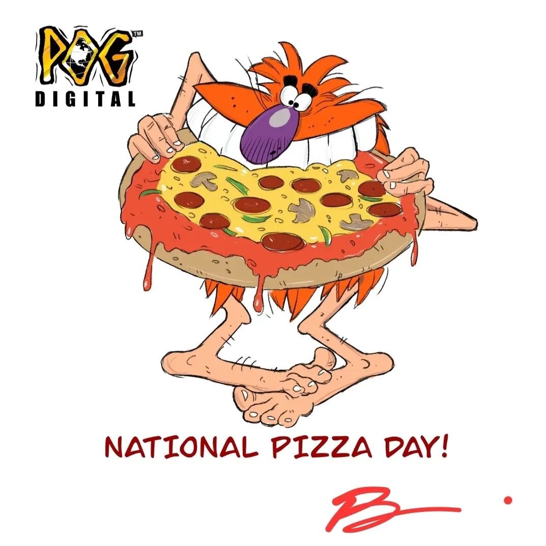 Feb 9th Is National Pizza Day! So, go get a slice, wherever you are! #pizza #pog #pogs #nationalpizzaday @pizzahut @dominos #za @pogdigital @pizza @burattinopizza @eastvillagepizza