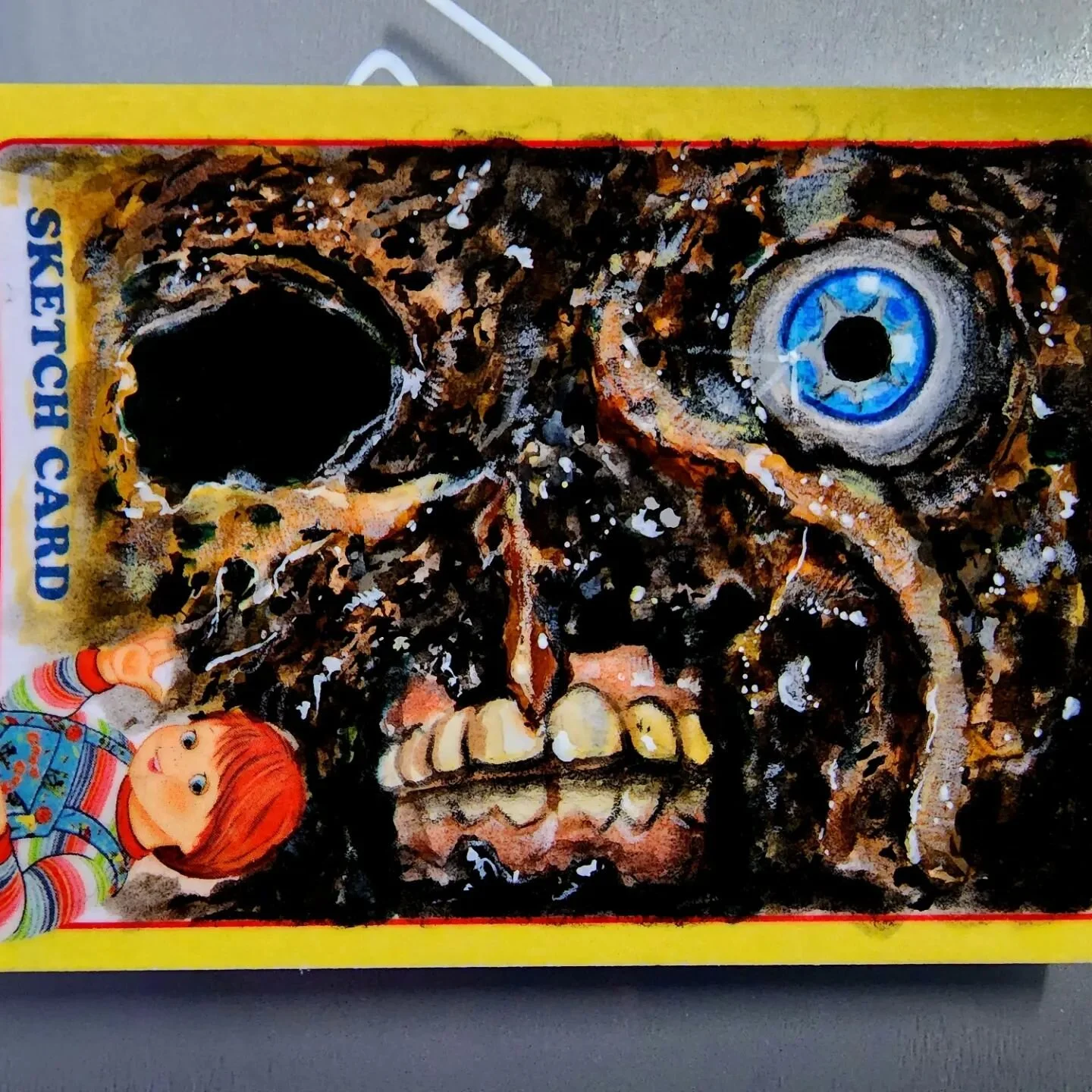 Completed pieces from this week!
........................................................
#starwars #chucky #Horror #art #sketch #tradingcards #princessleia #grogu #markhamill #lukeskywalker #childsplay #frightrags #80s #1of1 #waxpacks #sportscards #