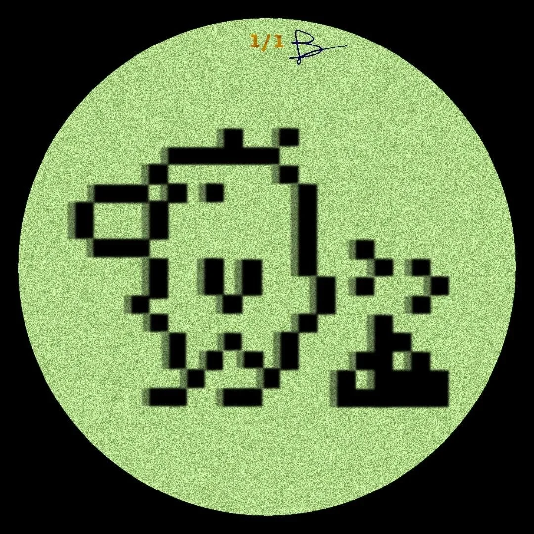 Here's a 1/1 digital art I created after overseeing the art on the new launch of @pogdigital on the ETH blockchain. Paying homage to those digital pets we had in the 90s #pogs #eth #nft #art