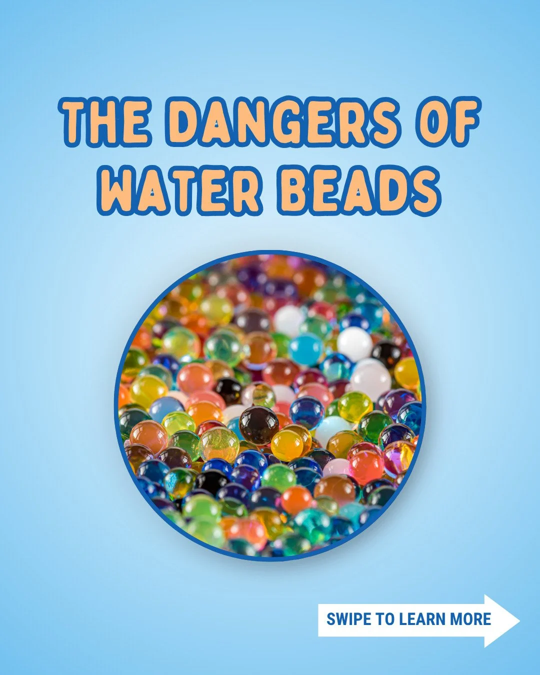 Water beads (tiny balls that expand when they get wet) can cause big problems if kids swallow them. Swipe through our carousel to learn why water beads are so dangerous and how you can keep children safer. 

#safetoys #safedecor #safetoysandgiftsmont