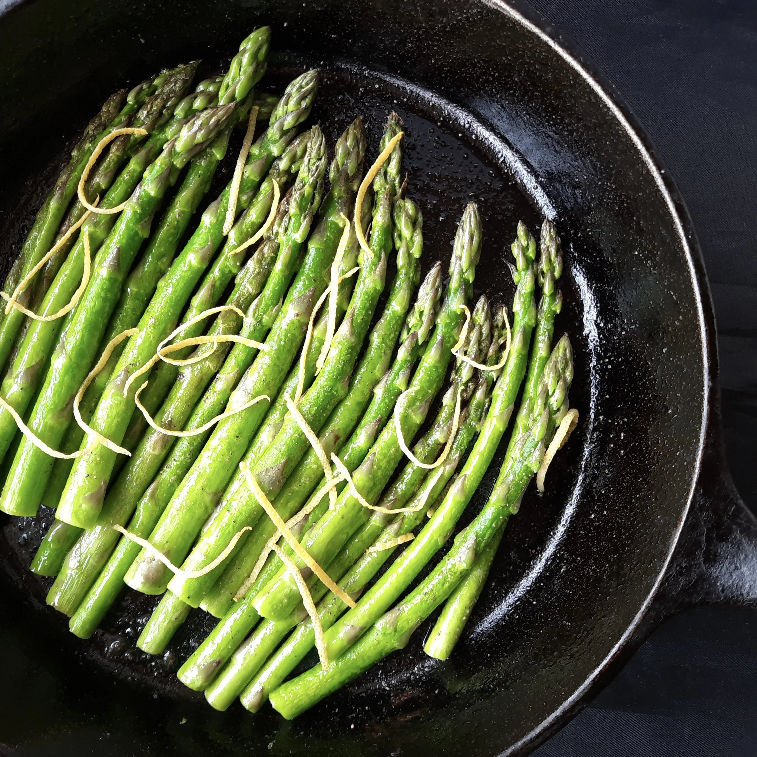 Edna Lewis’s Skillet Asparagus