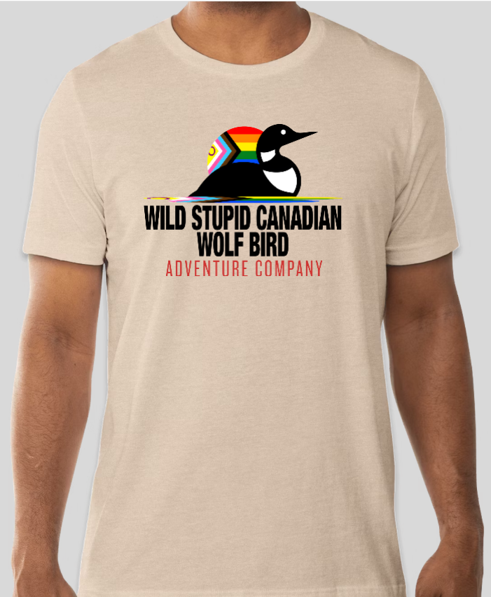 Wild Stupid Canadian Wolf Bird Adventure Company TShirt