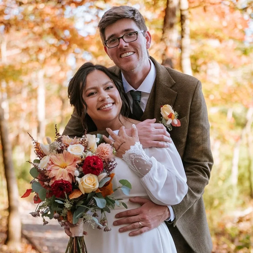 Fall Wedding in Northern Virginia at The Pavilion at Shenandoah Woods.