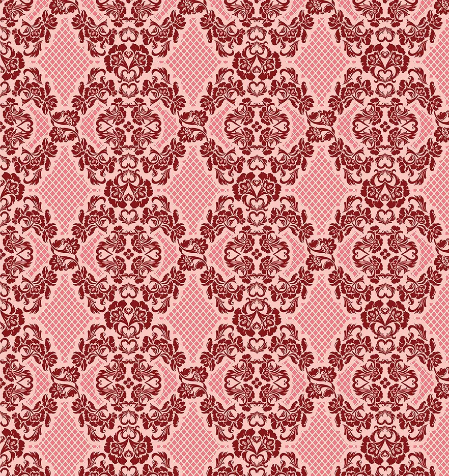 Romantic Lace Rose Pink  By NICOLE DECAMP