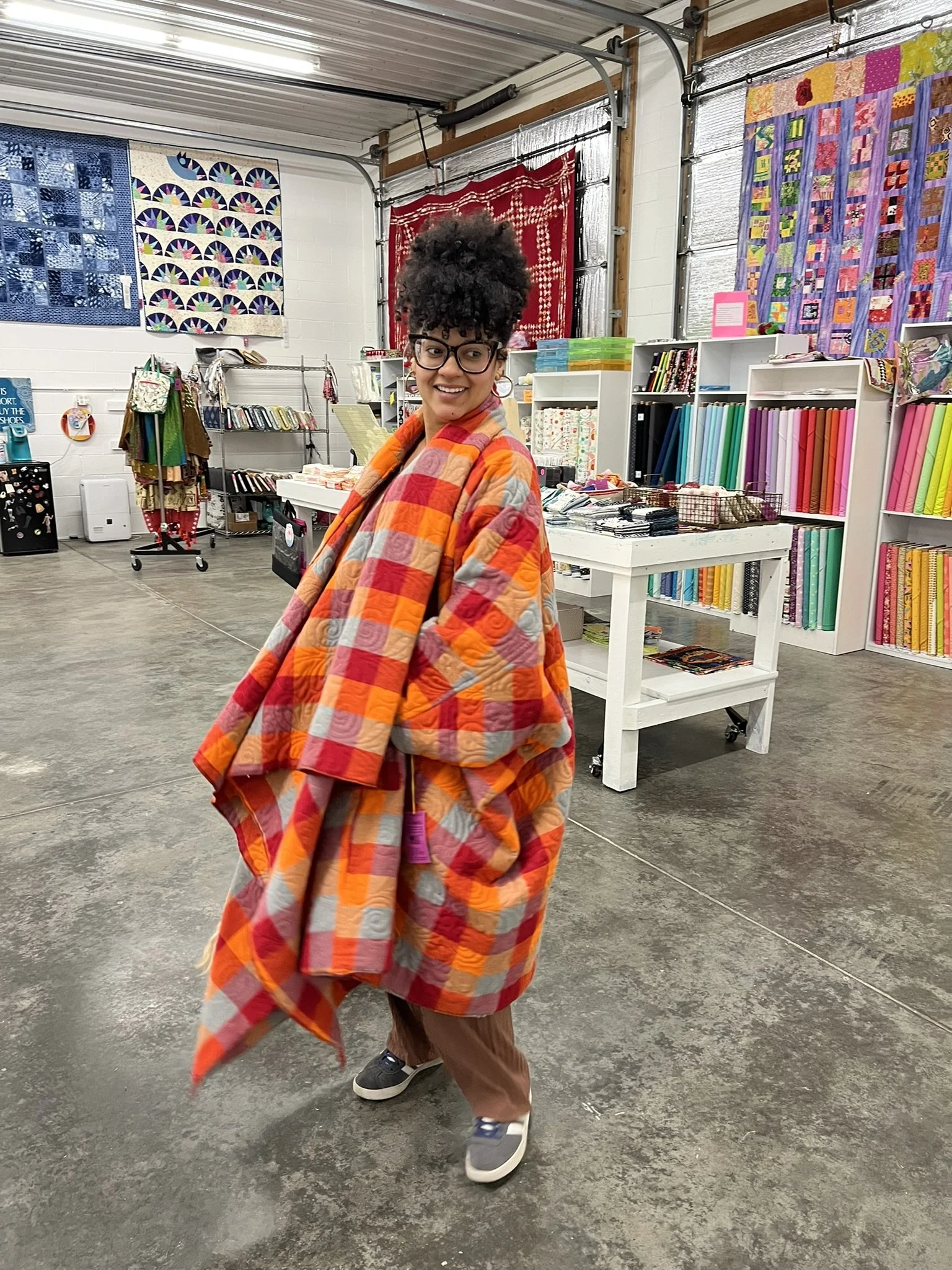 Custom Drapey Coat - Vogue Issey Miyake Design