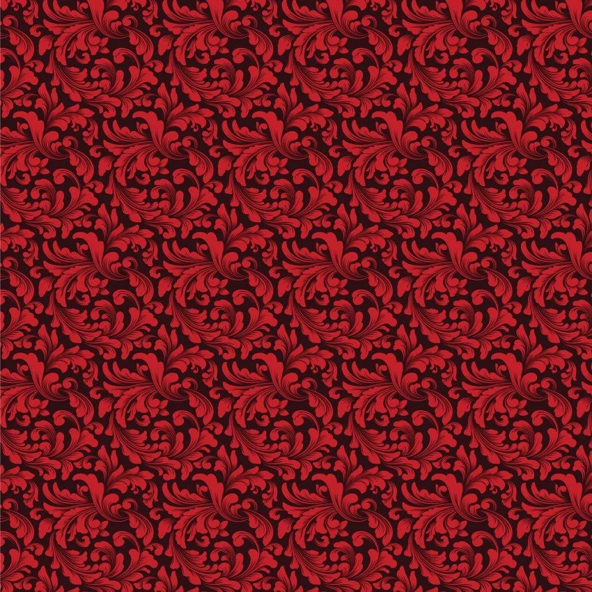 Cherished Scrolls Red Velvet  By NICOLE DECAMP