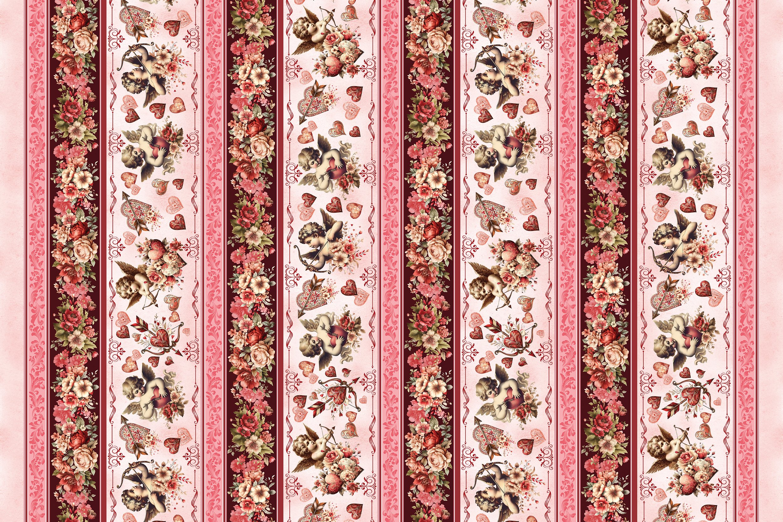 Cupid's Arrow Stripe Multi  By NICOLE DECAMP