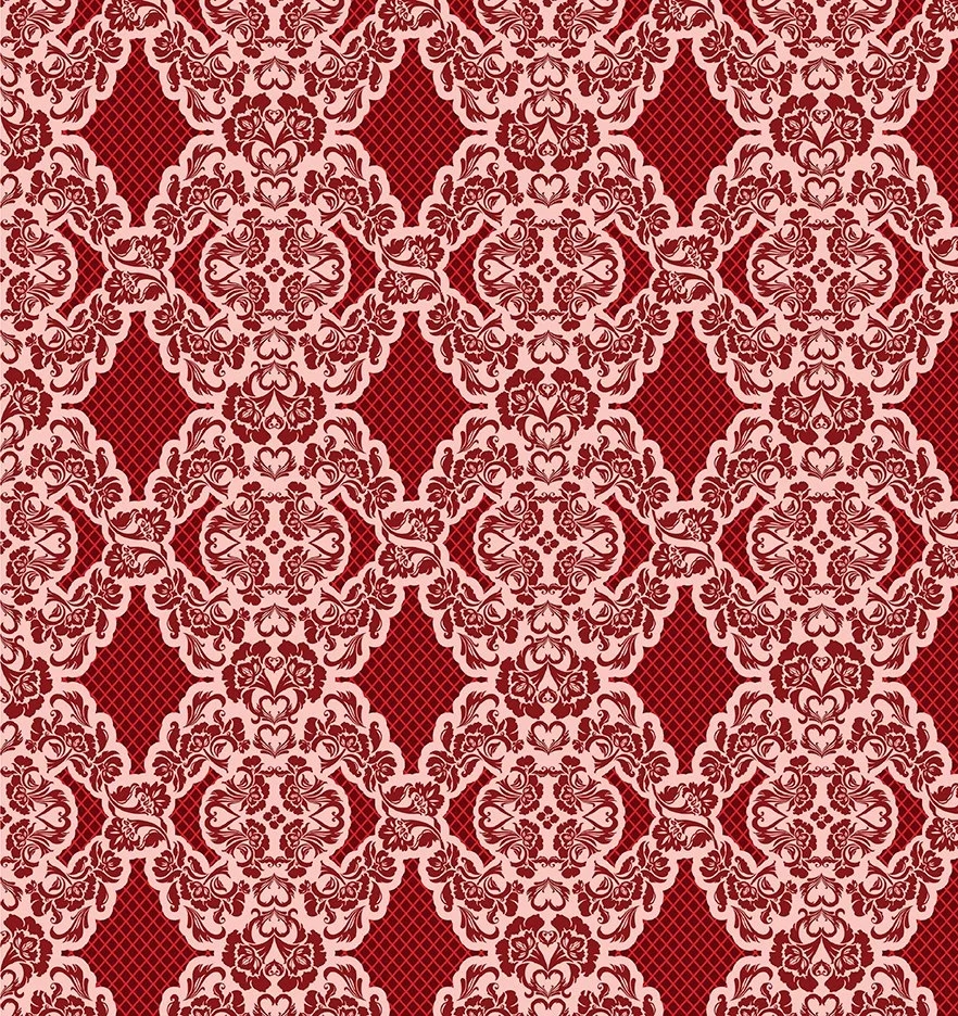 Romantic Lace Red Velvet  By NICOLE DECAMP
