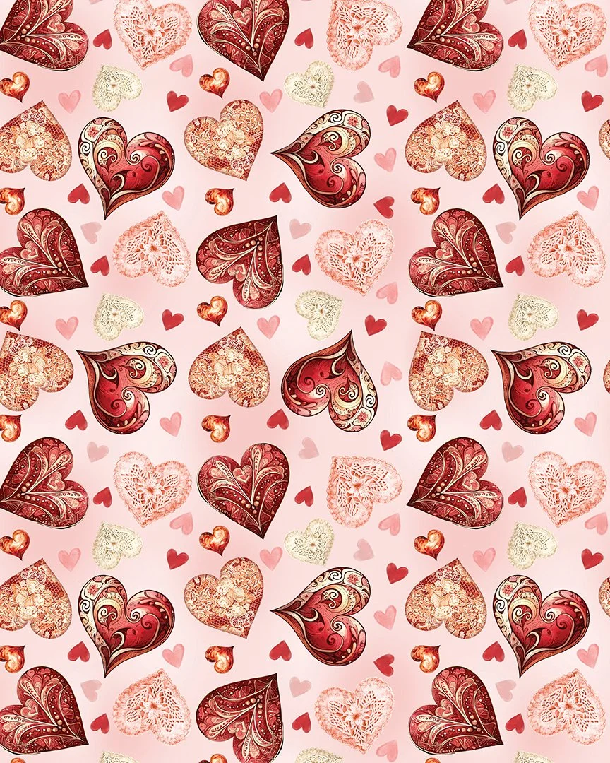 Romantic Hearts Blush  By NICOLE DECAMP