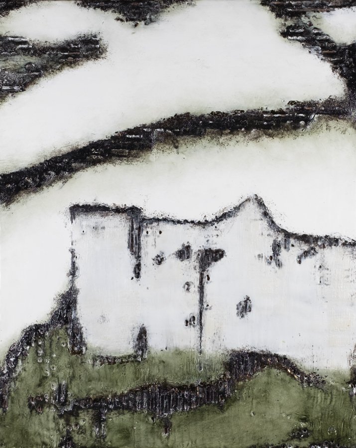 Before the Dream Dissolves • Encaustic Mixed Media • 20 x 16 in