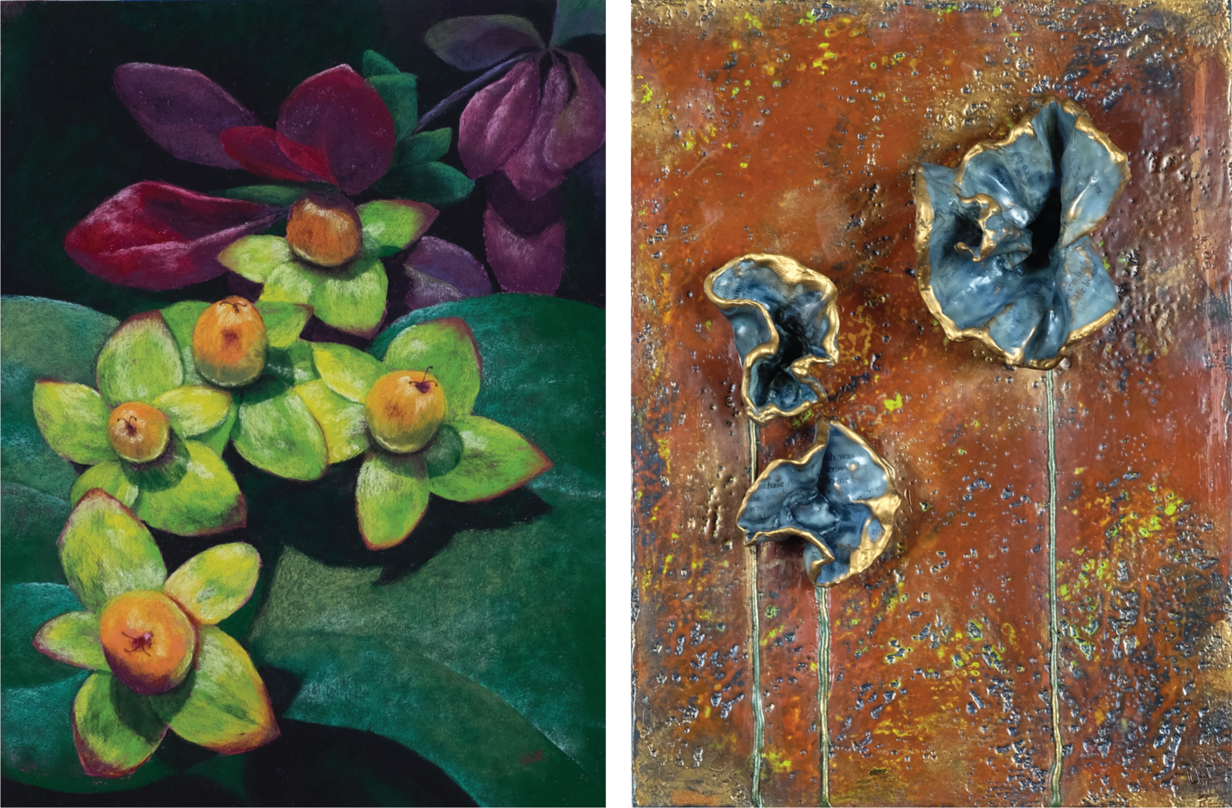 Two Voices, One Vision:  The Harmony of Pastel &amp; Encaustic