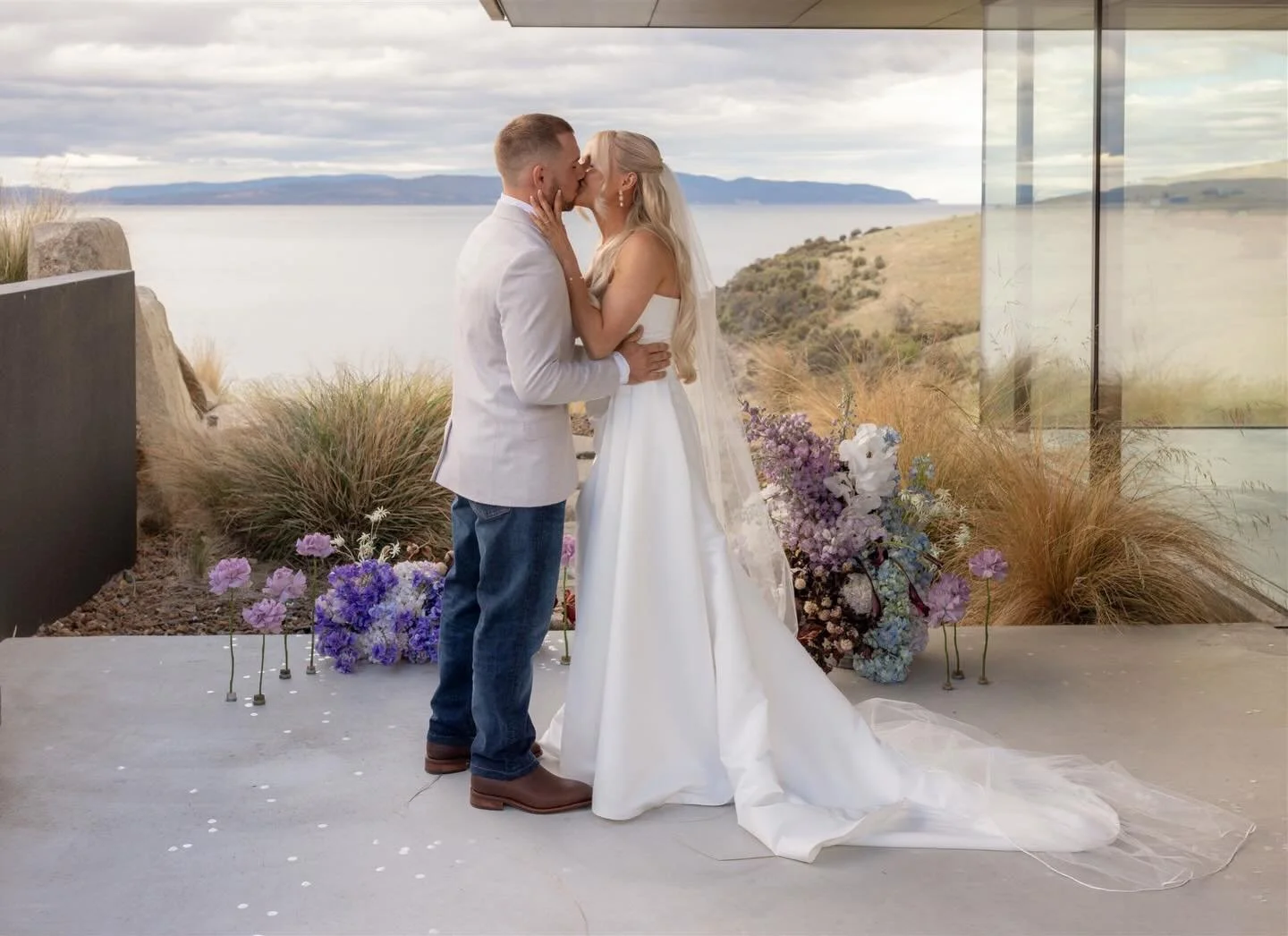 Skye &amp; Brad @thepoint.tasmania 

Our last beautiful couple to marry in 2025 ❤️

Photography &amp; film @heartandcolour_photography 
Content @specialdaycontent 
Celebrant @marriedbybob 
Flowers @form_floraldesign 
Hair @brookelle.hair 
MUA @jacqui