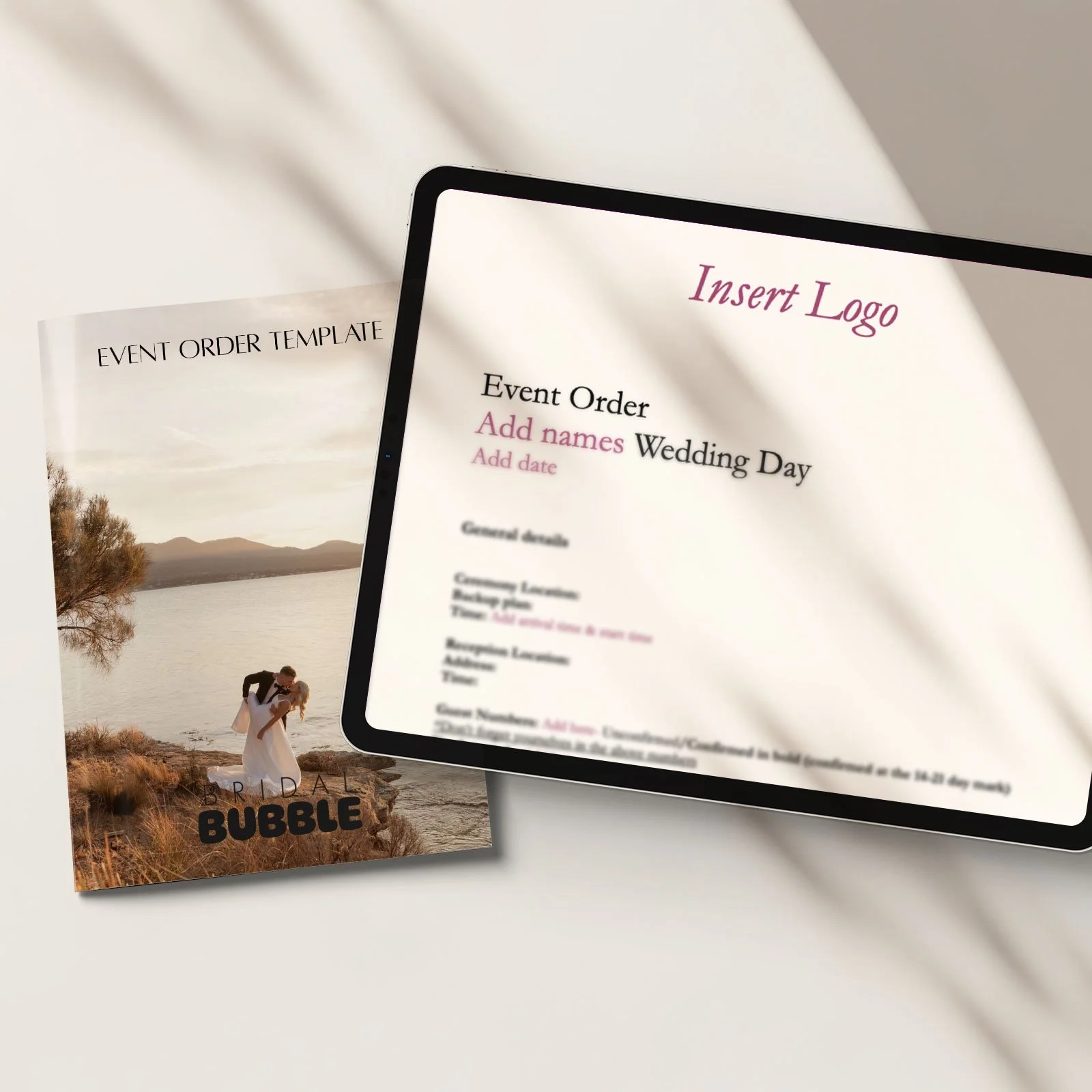 Wedding Event Order Template