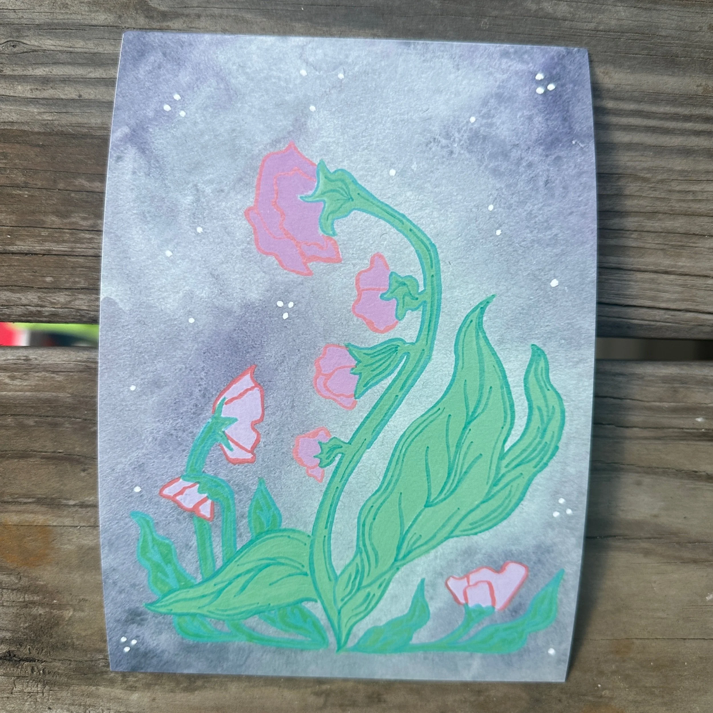 Pink Flowers Art Print