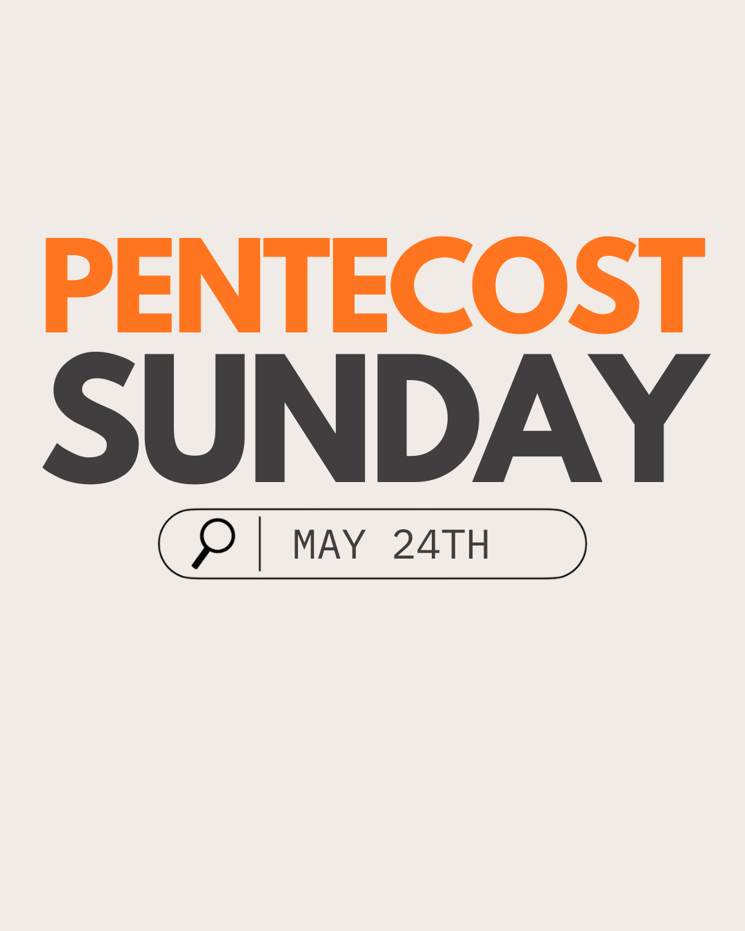 Pentecost Sunday