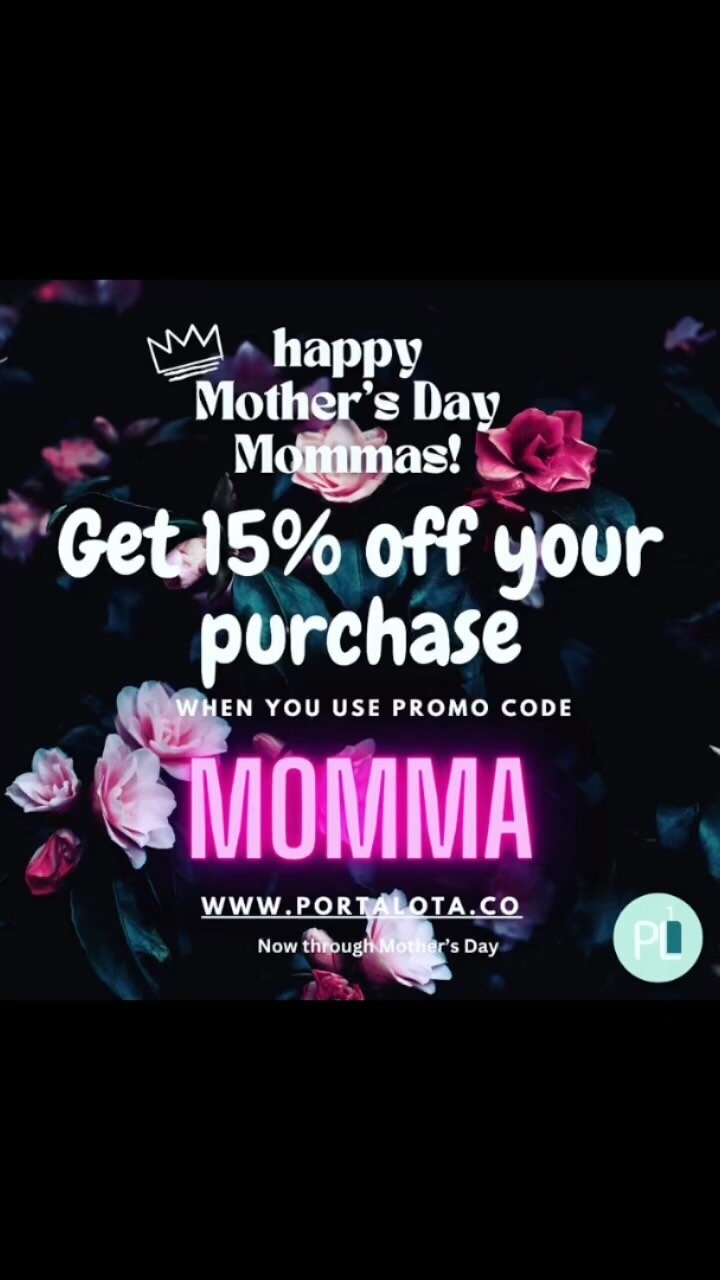 Porta Lota’s Mother’s Day sale is still active, for a limited time! Act fast and get 15% off your entire order! Now through Mother’s Day!!#sale #mothersday #hygiene