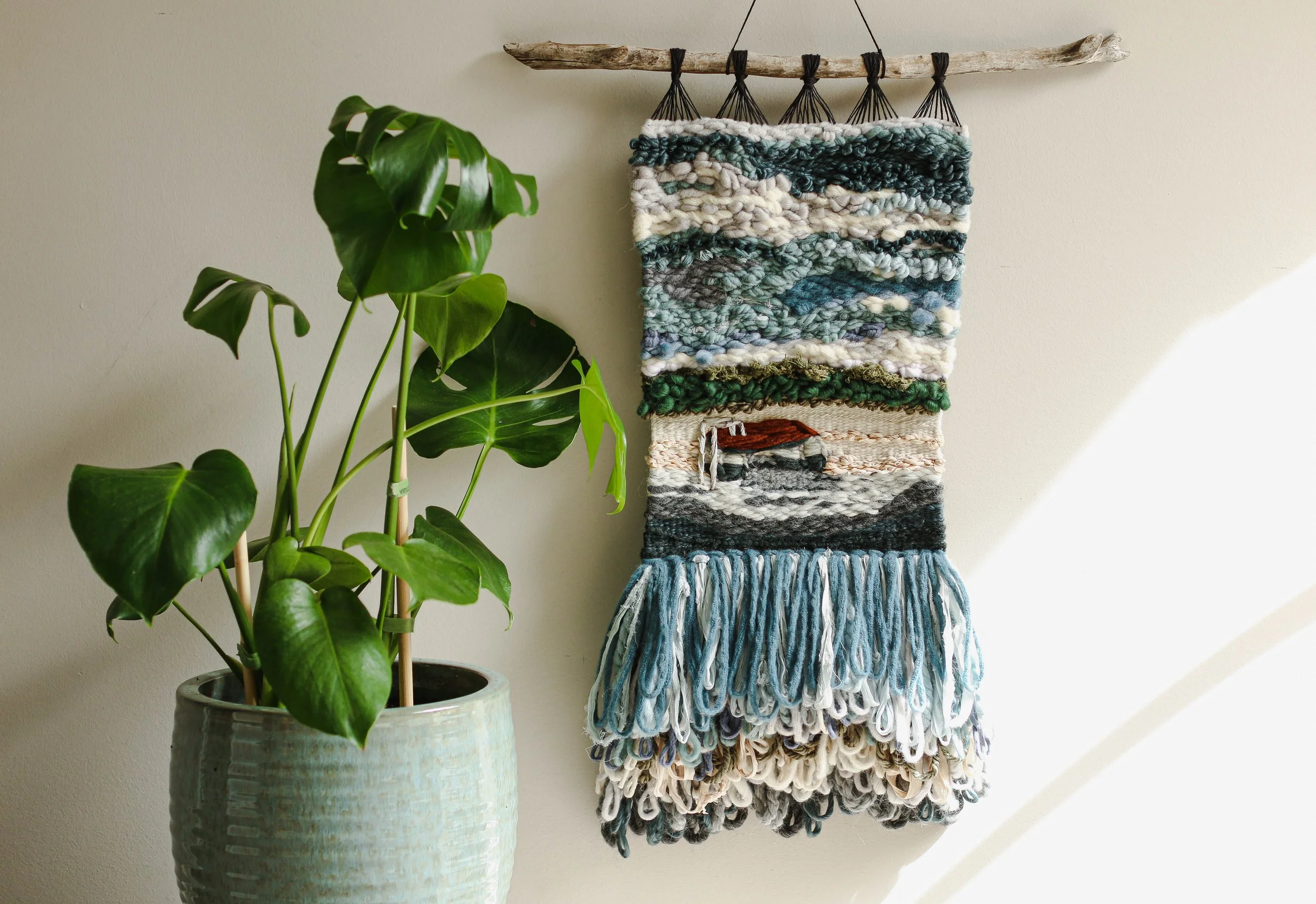 "Lake Days" - Commissioned Photos to Fibers