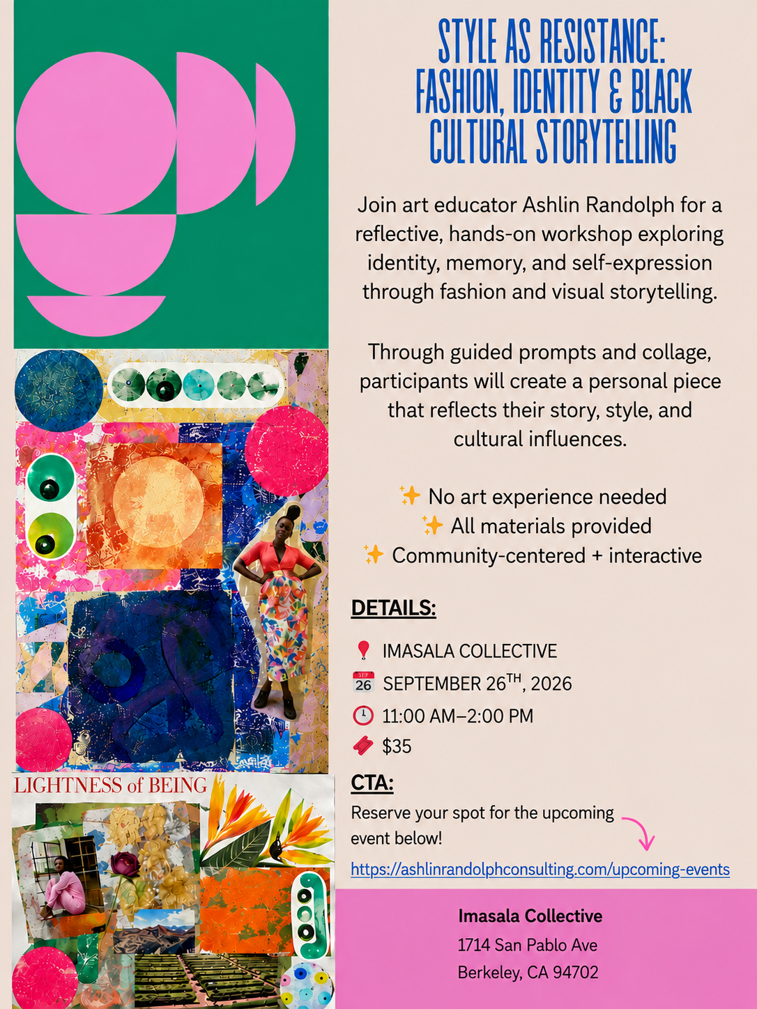 STYLE AS RESISTANCE WORKSHOP: SATURDAY, SEPT 26TH