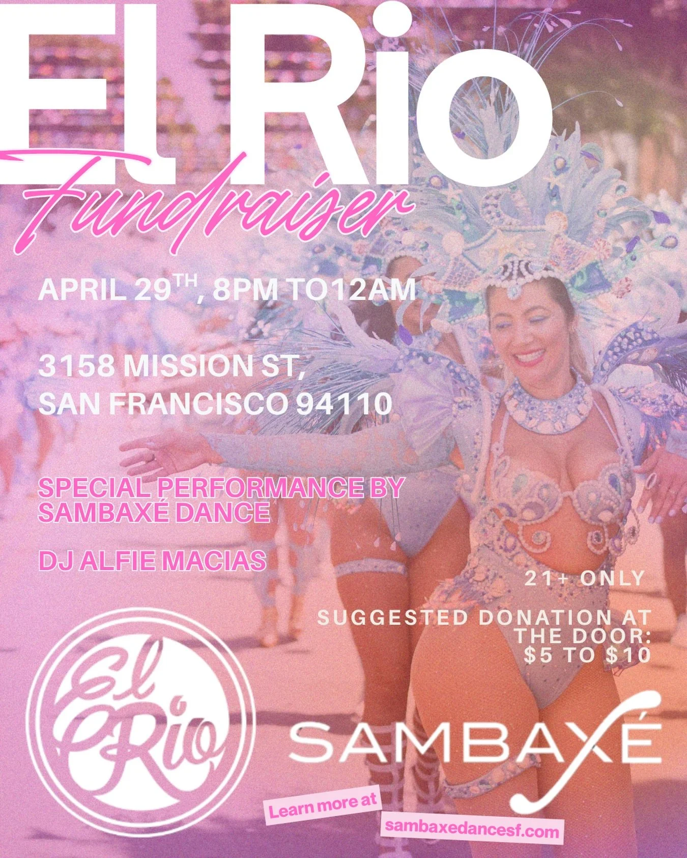 Save the date🥳 April 29th is our second fundraiser event for 2026 at the El Rio We will have a Special Performance by our dancers and our DJ Alfie Macias will be mixing the tracks all night💃🏽 We had such an amazing time at our first fundraiser, we
