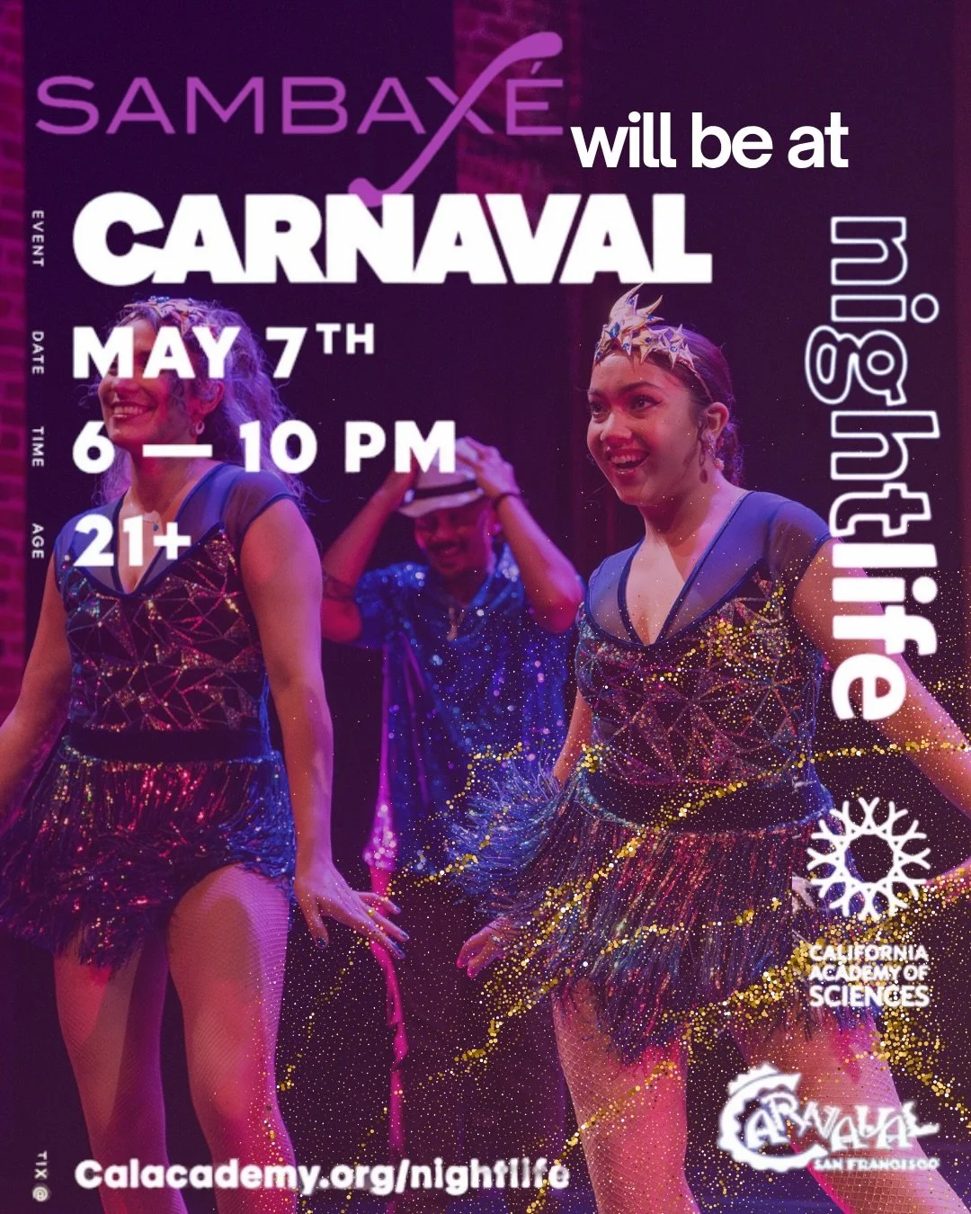 We are pulling double duty🥰💃🏽 In addition to our fundraiser at Madrone, some of our dancers will be performing at Carnavals Night Life event at Cal Academy🤩 Tickets in our bio

💃🏽California Academy of Science 
🗓️Thursday, May 7th
⏰6PM to 10PM
