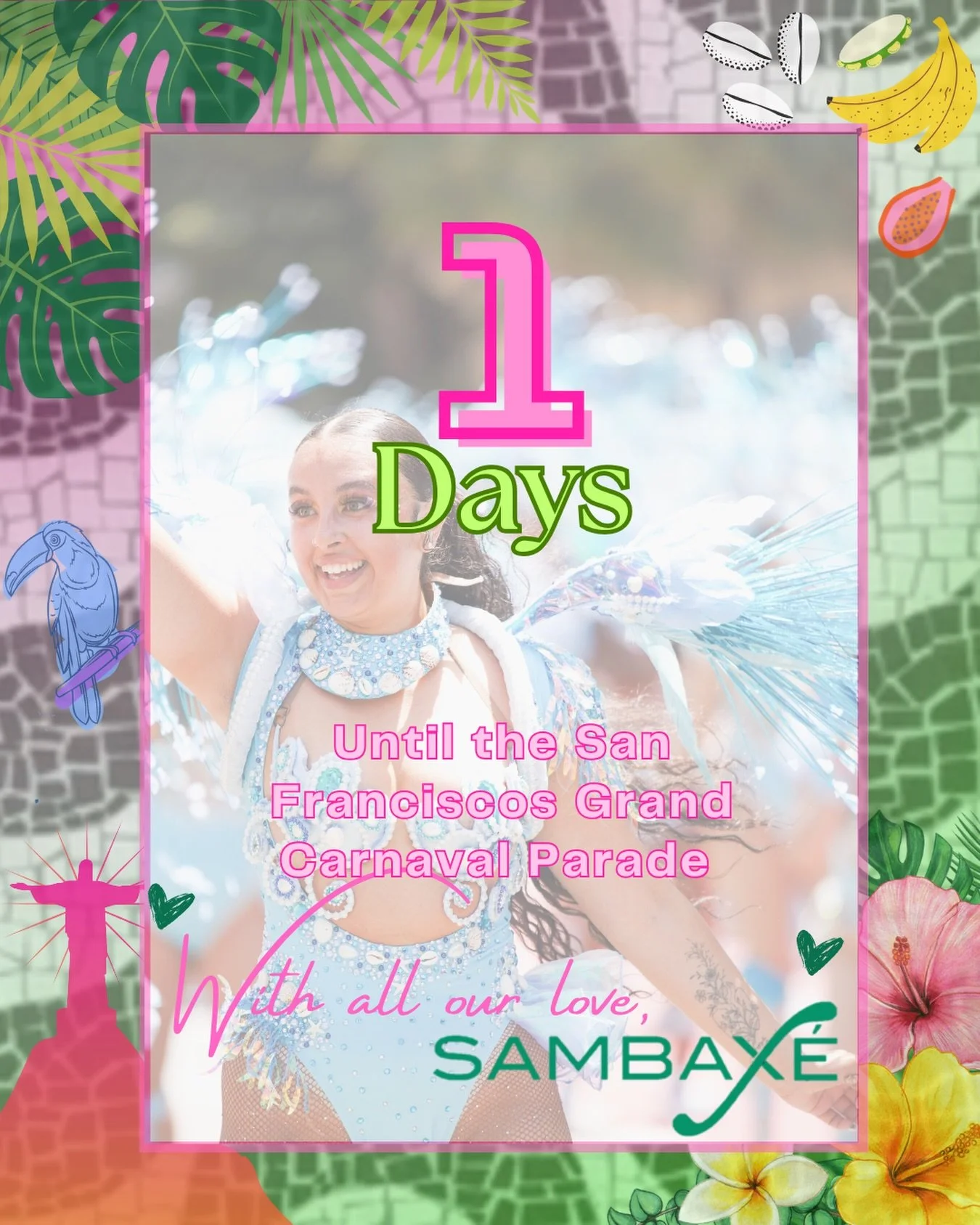 Rest those feet because tomorrow we DANCE🤩 1 Days until the San Francisco Grand Carnaval Parade✨

Sambax&eacute; will be #50 at the San Francisco Grand Carnaval Parade✨ We look forward to seeing you on May 24th🩷💚

Carnaval San Francisco! Memorial 