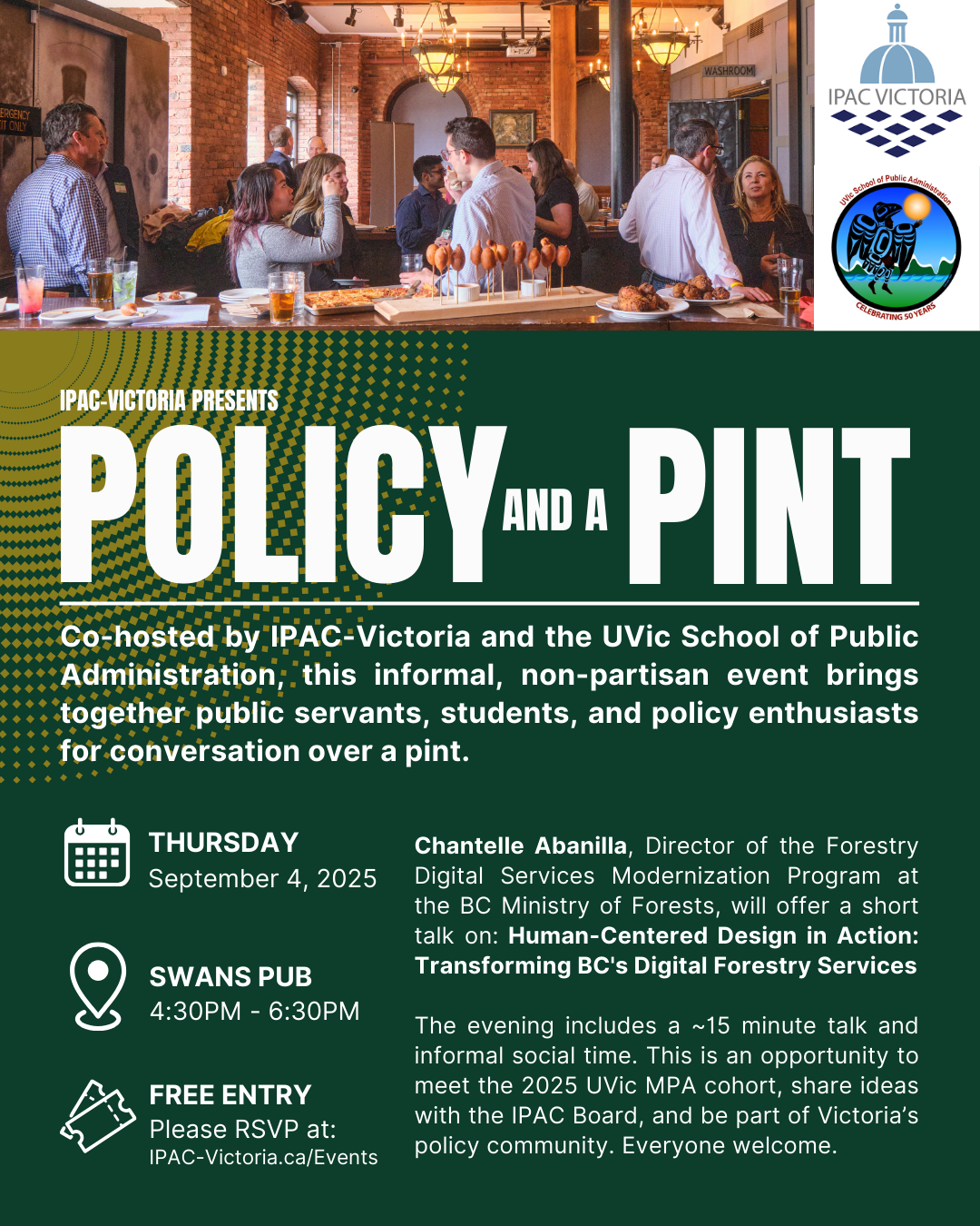 Policy and a Pint