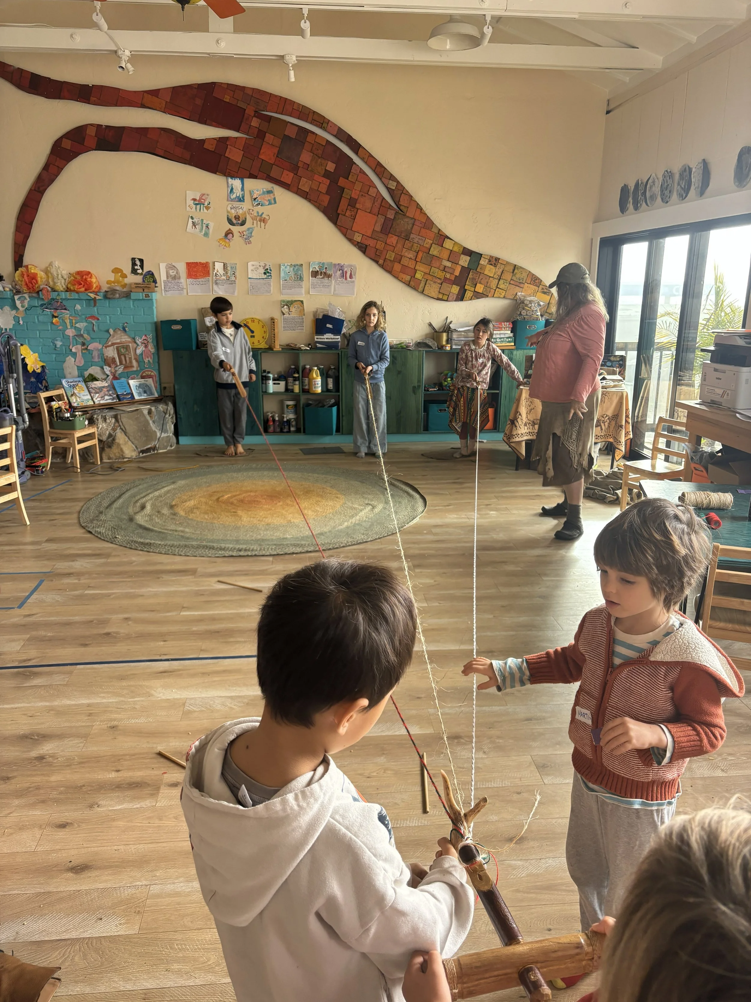 Specialist learning opportunity, such as Ancient Living Skills with Boonville-based Paleotechnic, enriches the core curriculum.