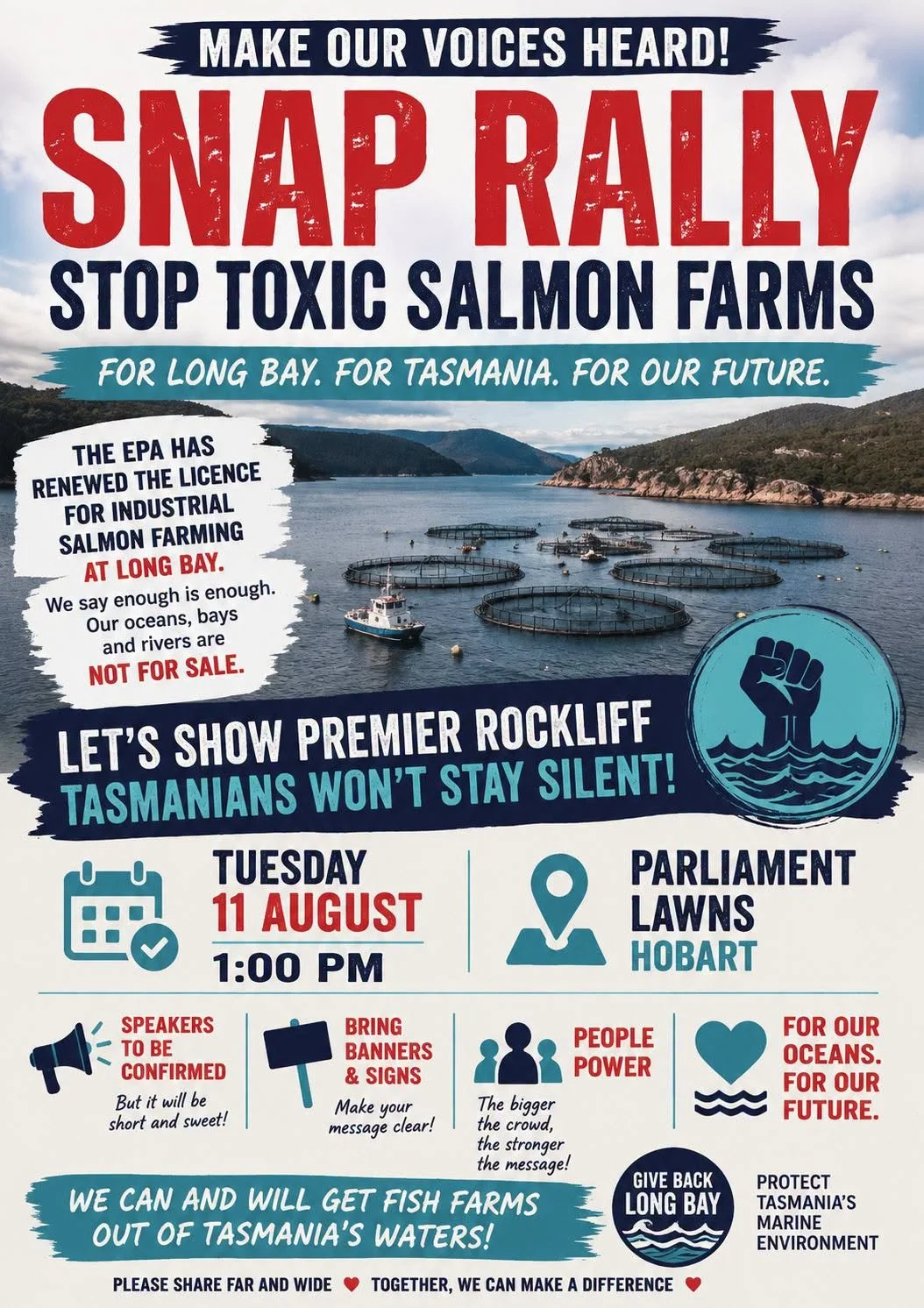 SNAP RALLY - Stop Toxic Salmon Farms