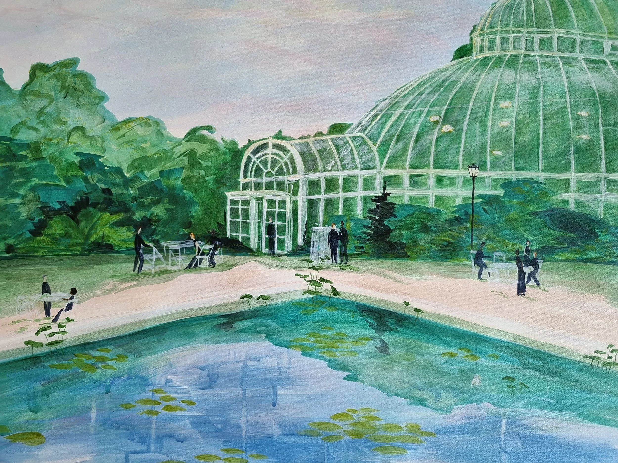 Blue Hour Over Green Gardens